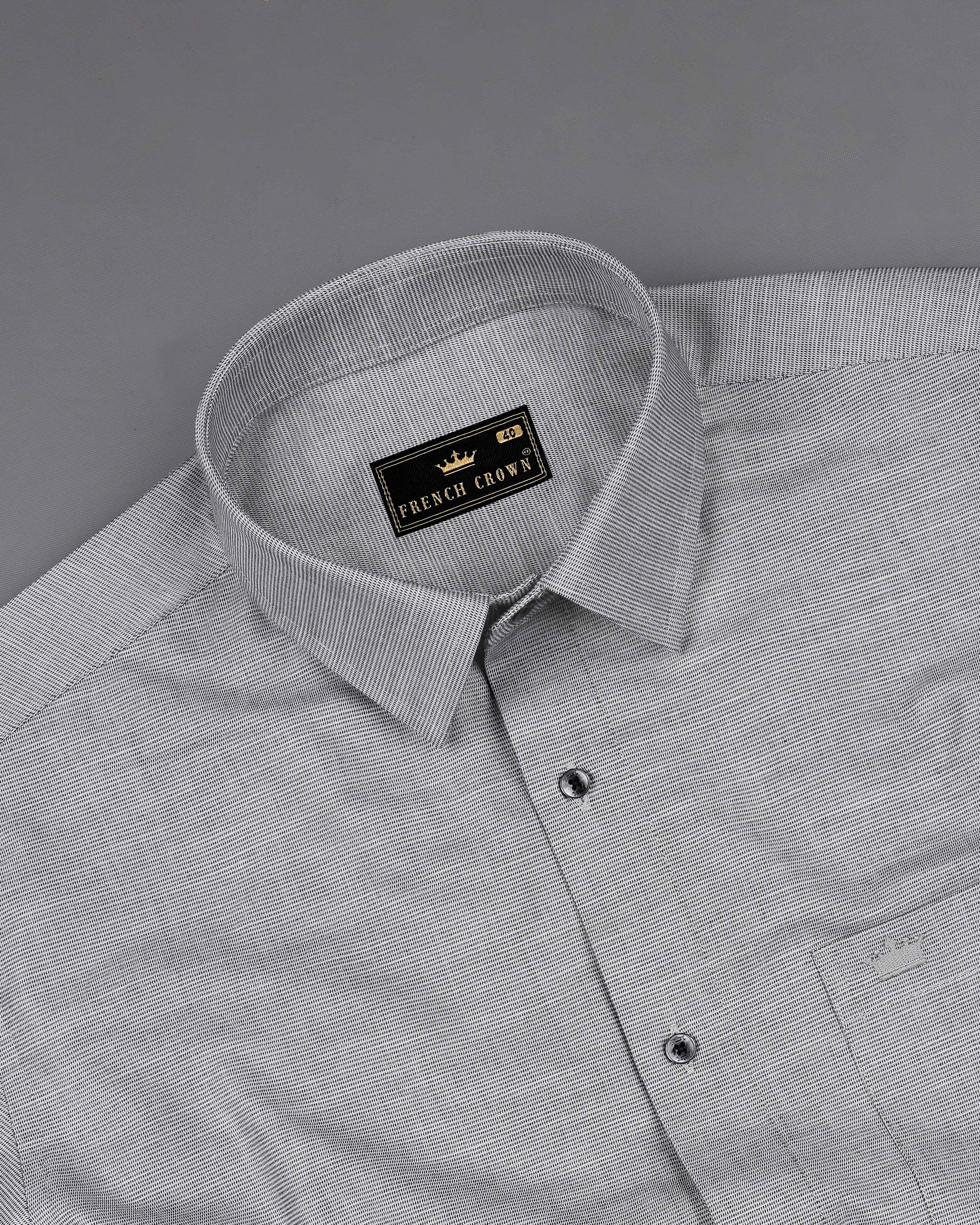 Metallic Gray with Black Premium Giza Cotton Chambray Shirt 8065-BLK-38, 8065-BLK-H-38, 8065-BLK-39, 8065-BLK-H-39, 8065-BLK-40, 8065-BLK-H-40, 8065-BLK-42, 8065-BLK-H-42, 8065-BLK-44, 8065-BLK-H-44, 8065-BLK-46, 8065-BLK-H-46, 8065-BLK-48, 8065-BLK-H-48, 8065-BLK-50, 8065-BLK-H-50, 8065-BLK-52, 8065-BLK-H-52