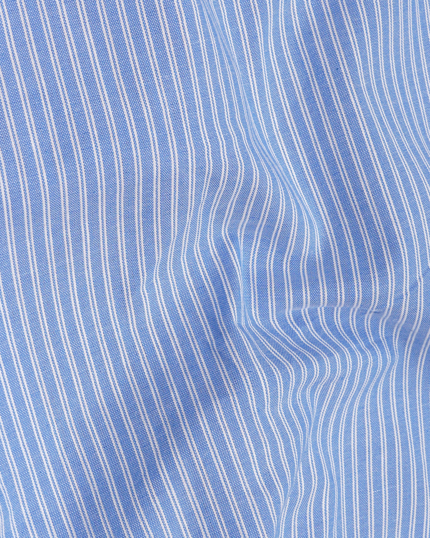 Indigo Blue and White Striped Royal Oxford Shirt 8075-WCC-38, 8075-WCC-H-38, 8075-WCC-39, 8075-WCC-H-39, 8075-WCC-40, 8075-WCC-H-40, 8075-WCC-42, 8075-WCC-H-42, 8075-WCC-44, 8075-WCC-H-44, 8075-WCC-46, 8075-WCC-H-46, 8075-WCC-48, 8075-WCC-H-48, 8075-WCC-50, 8075-WCC-H-50, 8075-WCC-52, 8075-WCC-H-52