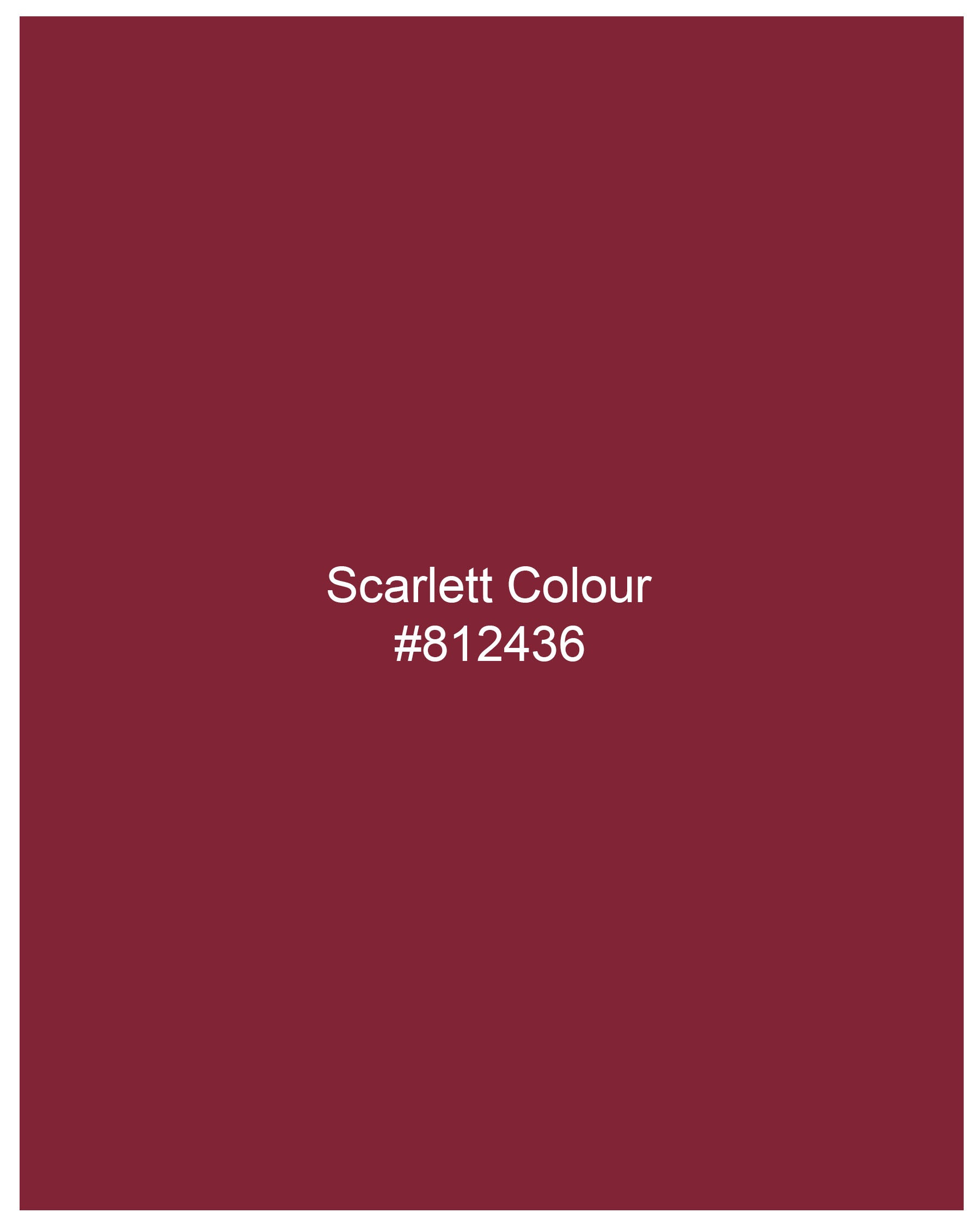 Scarlett Maroon Dobby Textured Premium Giza Cotton Shirt