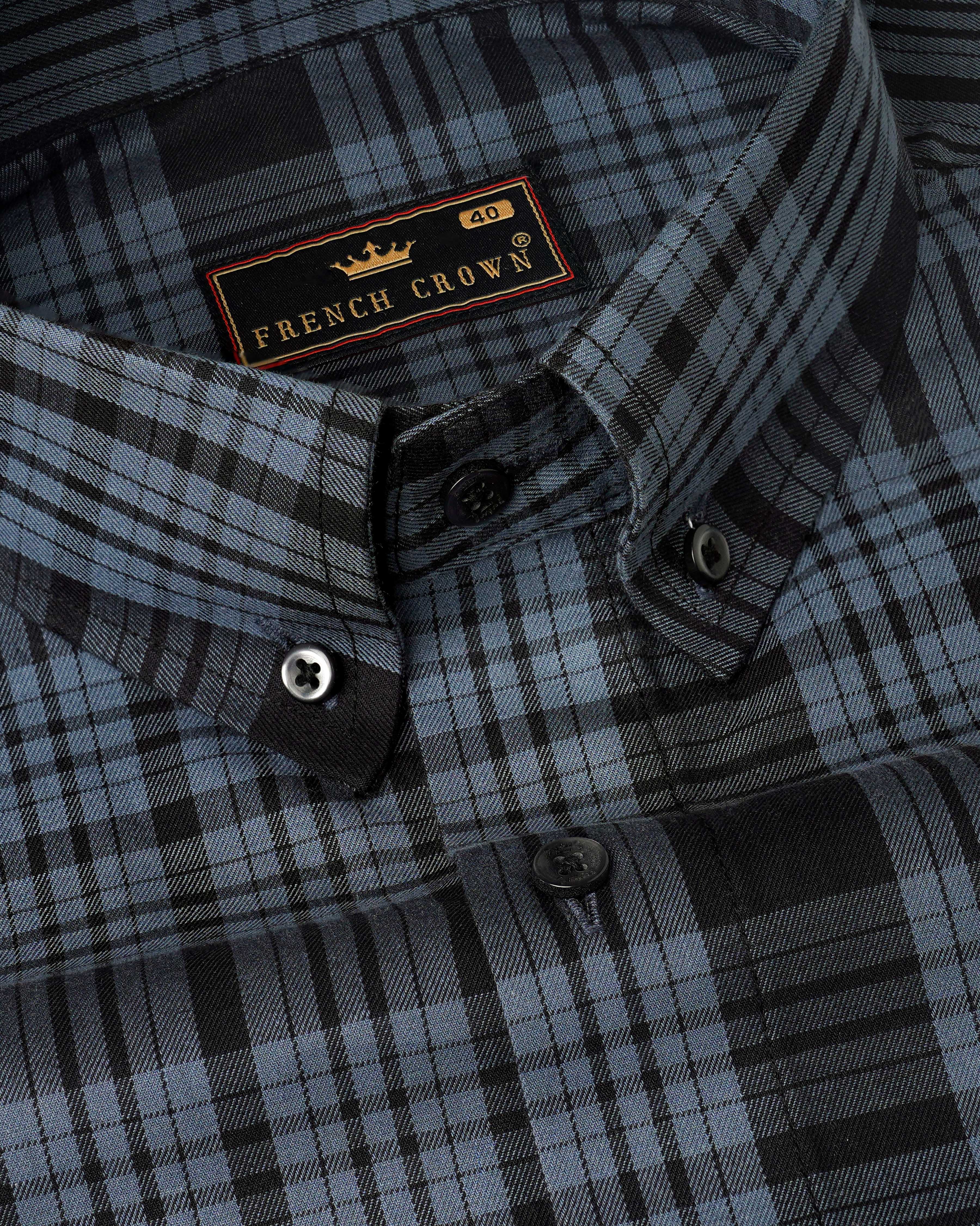 Gunsmoke Gray with Black Twill Plaid Premium Cotton Shirt 8114-BD-BLK-38, 8114-BD-BLK-H-38, 8114-BD-BLK-39, 8114-BD-BLK-H-39, 8114-BD-BLK-40, 8114-BD-BLK-H-40, 8114-BD-BLK-42, 8114-BD-BLK-H-42, 8114-BD-BLK-44, 8114-BD-BLK-H-44, 8114-BD-BLK-46, 8114-BD-BLK-H-46, 8114-BD-BLK-48, 8114-BD-BLK-H-48, 8114-BD-BLK-50, 8114-BD-BLK-H-50, 8114-BD-BLK-52, 8114-BD-BLK-H-52