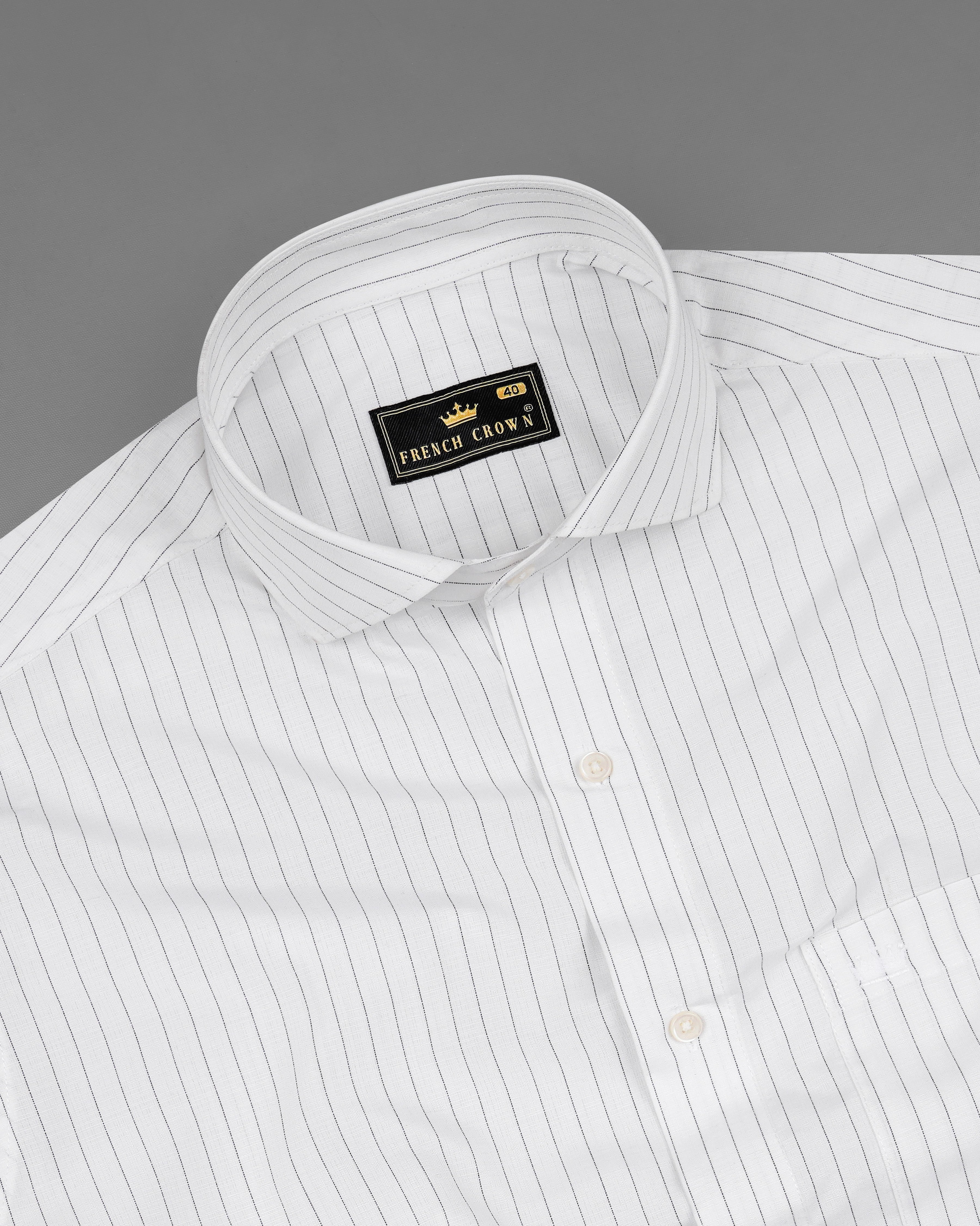 Bright White with Jade Black Striped Chambray Textured Premium Cotton Shirt 8119-CA-38, 8119-CA-H-38, 8119-CA-39, 8119-CA-H-39, 8119-CA-40, 8119-CA-H-40, 8119-CA-42, 8119-CA-H-42, 8119-CA-44, 8119-CA-H-44, 8119-CA-46, 8119-CA-H-46, 8119-CA-48, 8119-CA-H-48, 8119-CA-50, 8119-CA-H-50, 8119-CA-52, 8119-CA-H-52