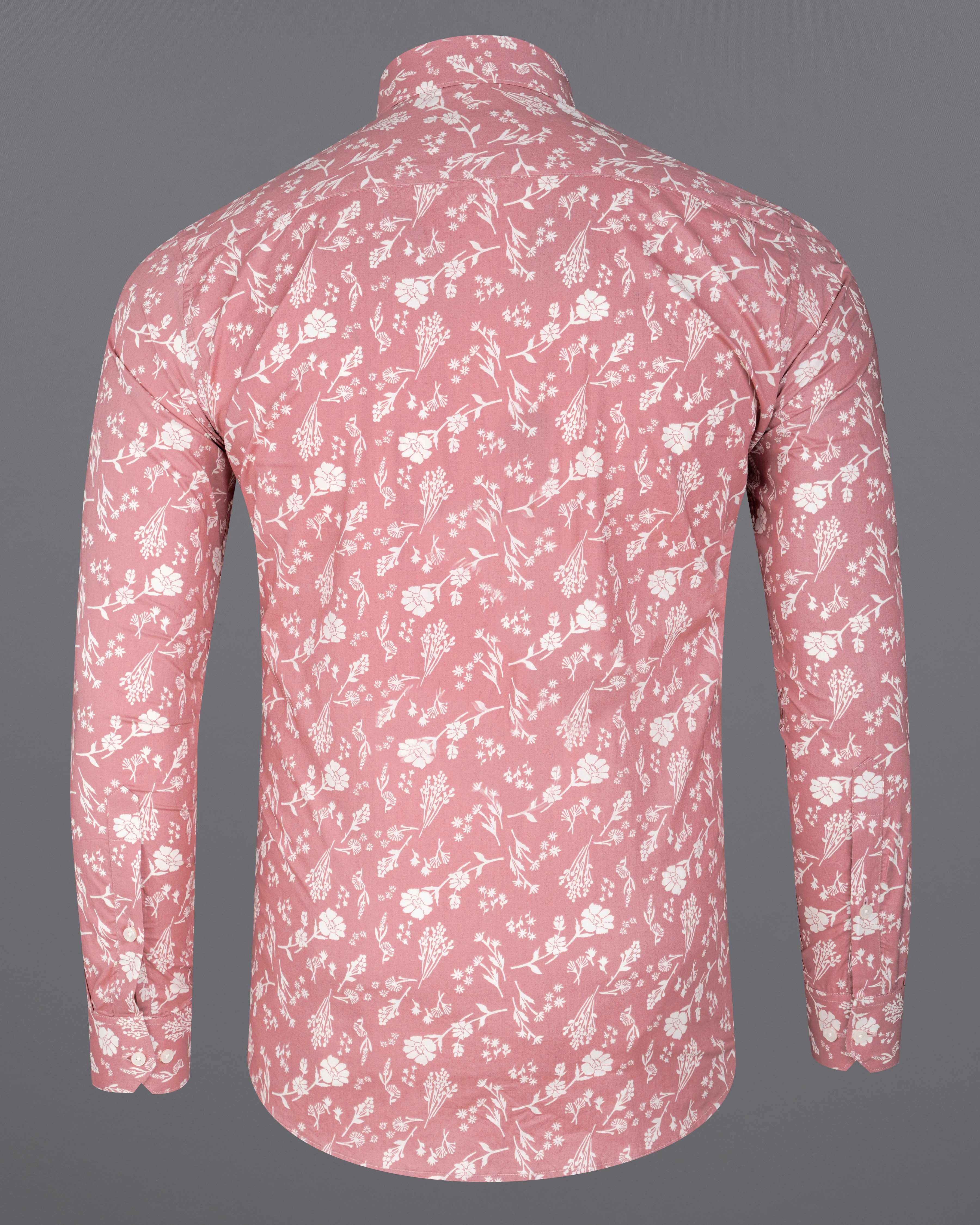 Cadillac Pink Floral Printed Premium Cotton Shirt 8132-38, 8132-H-38, 8132-39, 8132-H-39, 8132-40, 8132-H-40, 8132-42, 8132-H-42, 8132-44, 8132-H-44, 8132-46, 8132-H-46, 8132-48, 8132-H-48, 8132-50, 8132-H-50, 8132-52, 8132-H-52