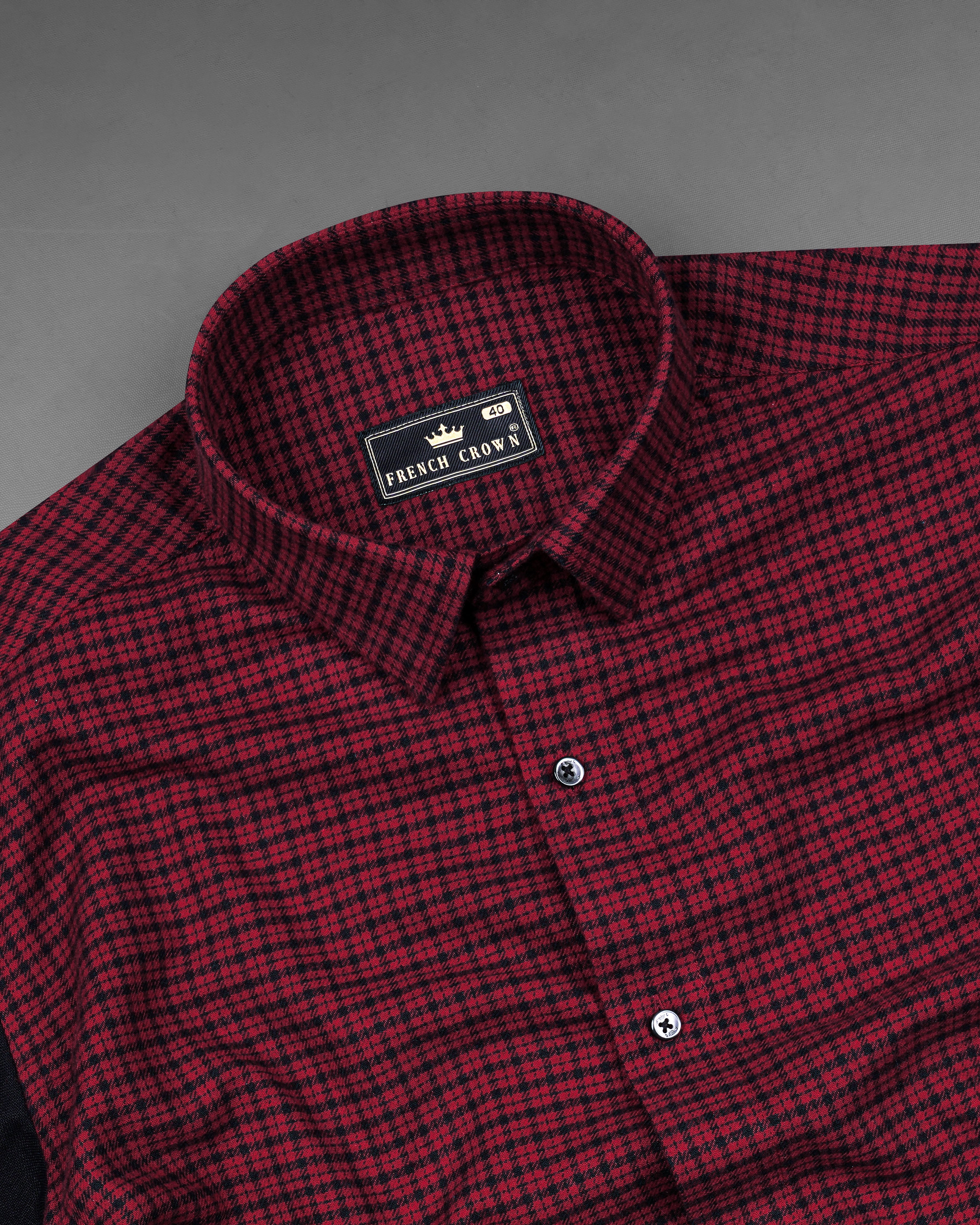 Claret Red Checkered and Black Premium Flannel Designer Shirt 8174-BLK-P113-38, 8174-BLK-P113-H-38, 8174-BLK-P113-39, 8174-BLK-P113-H-39, 8174-BLK-P113-40, 8174-BLK-P113-H-40, 8174-BLK-P113-42, 8174-BLK-P113-H-42, 8174-BLK-P113-44, 8174-BLK-P113-H-44, 8174-BLK-P113-46, 8174-BLK-P113-H-46, 8174-BLK-P113-48, 8174-BLK-P113-H-48, 8174-BLK-P113-50, 8174-BLK-P113-H-50, 8174-BLK-P113-52, 8174-BLK-P113-H-52