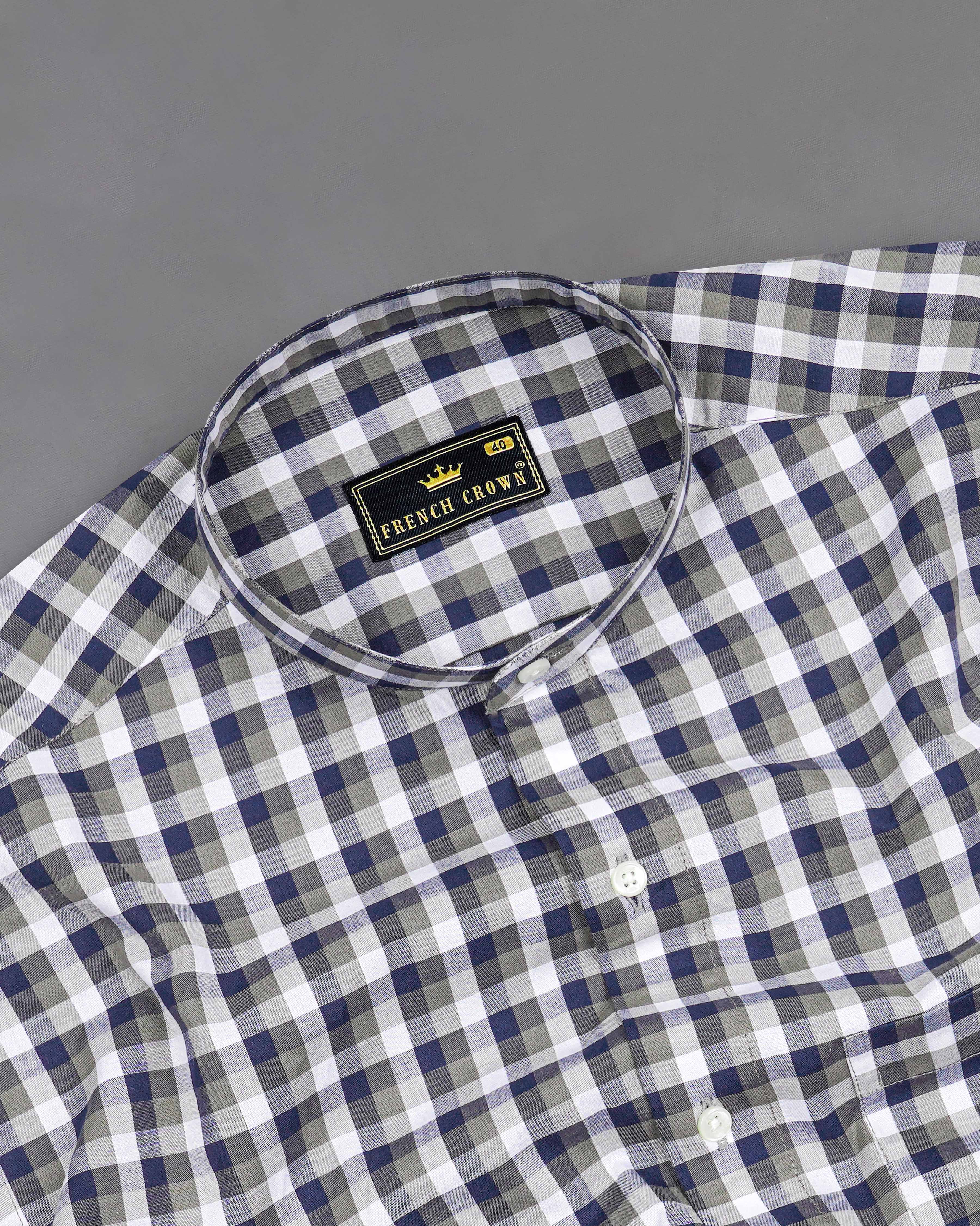 Bright White and Cloud Burst Blue Gingham Premium Cotton Shirt 8220-M-38, 8220-M-H-38, 8220-M-39, 8220-M-H-39, 8220-M-40, 8220-M-H-40, 8220-M-42, 8220-M-H-42, 8220-M-44, 8220-M-H-44, 8220-M-46, 8220-M-H-46, 8220-M-48, 8220-M-H-48, 8220-M-50, 8220-M-H-50, 8220-M-52, 8220-M-H-52