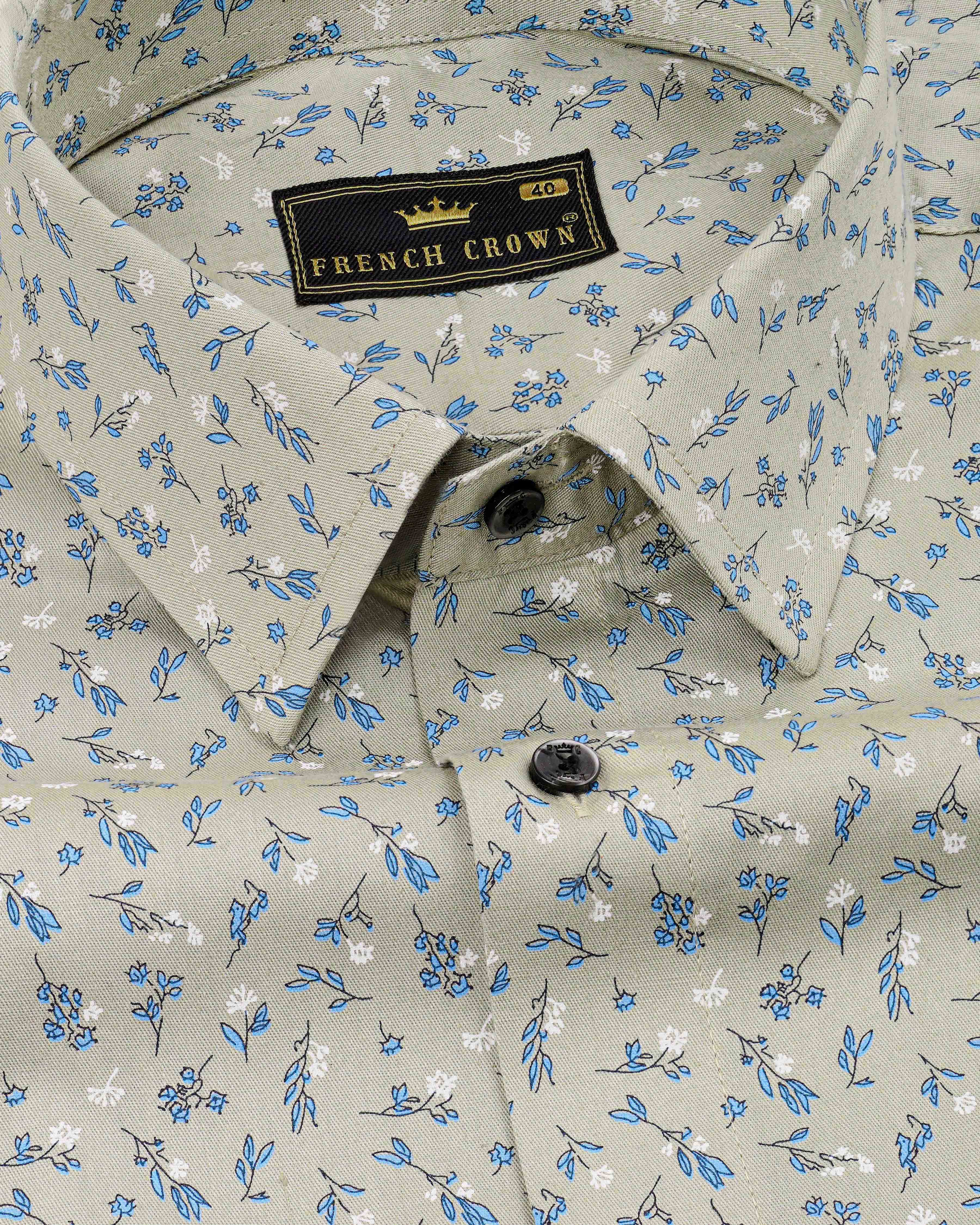 Kangaroo Gray Ditsy Printed Royal Oxford Shirt 8257-BLK-38, 8257-BLK-H-38, 8257-BLK-39, 8257-BLK-H-39, 8257-BLK-40, 8257-BLK-H-40, 8257-BLK-42, 8257-BLK-H-42, 8257-BLK-44, 8257-BLK-H-44, 8257-BLK-46, 8257-BLK-H-46, 8257-BLK-48, 8257-BLK-H-48, 8257-BLK-50, 8257-BLK-H-50, 8257-BLK-52, 8257-BLK-H-52