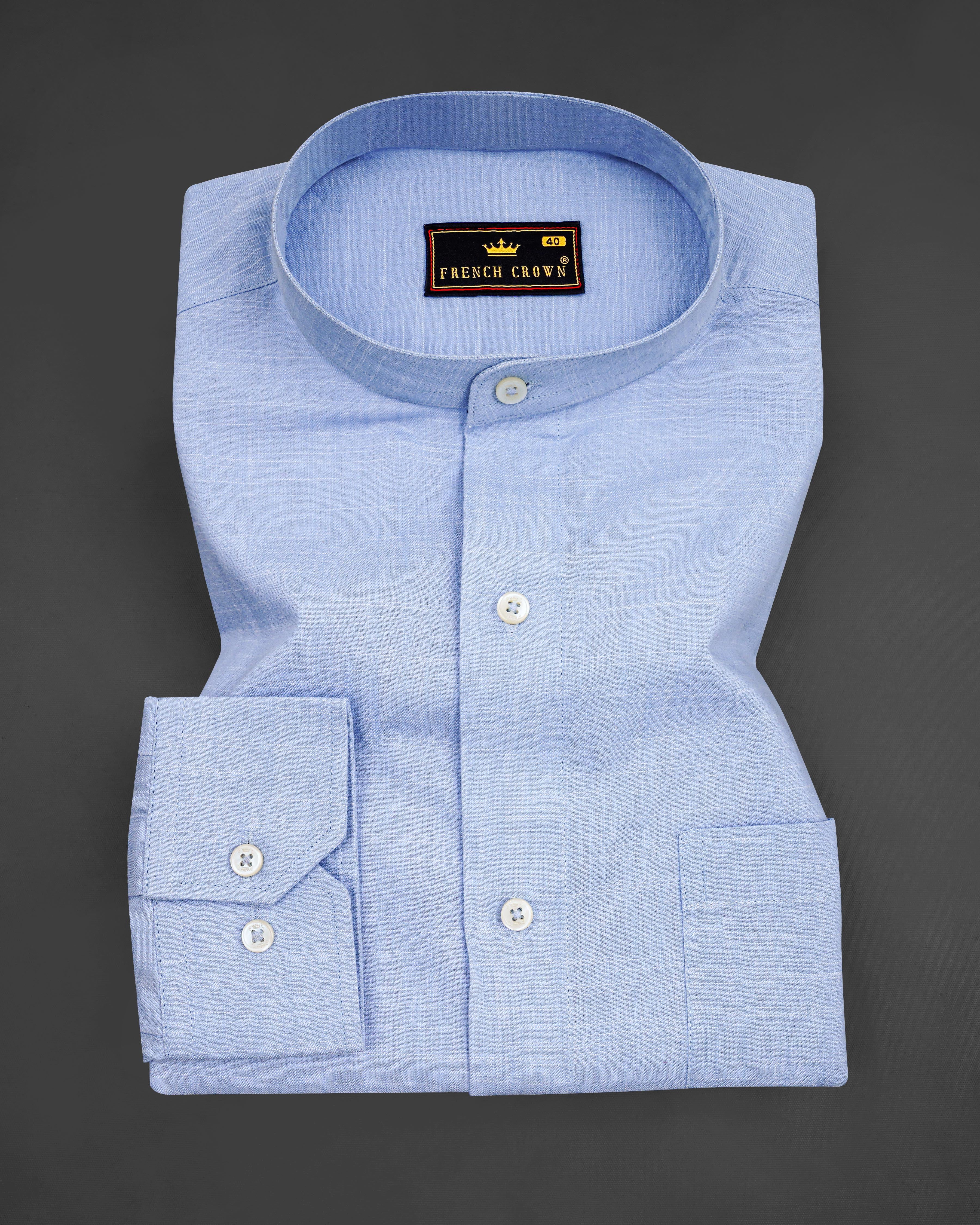 Carolina Sky Blue Chambray Textured Premium Cotton Shirt 8269-M-38, 8269-M-H-38, 8269-M-39, 8269-M-H-39, 8269-M-40, 8269-M-H-40, 8269-M-42, 8269-M-H-42, 8269-M-44, 8269-M-H-44, 8269-M-46, 8269-M-H-46, 8269-M-48, 8269-M-H-48, 8269-M-50, 8269-M-H-50, 8269-M-52, 8269-M-H-52