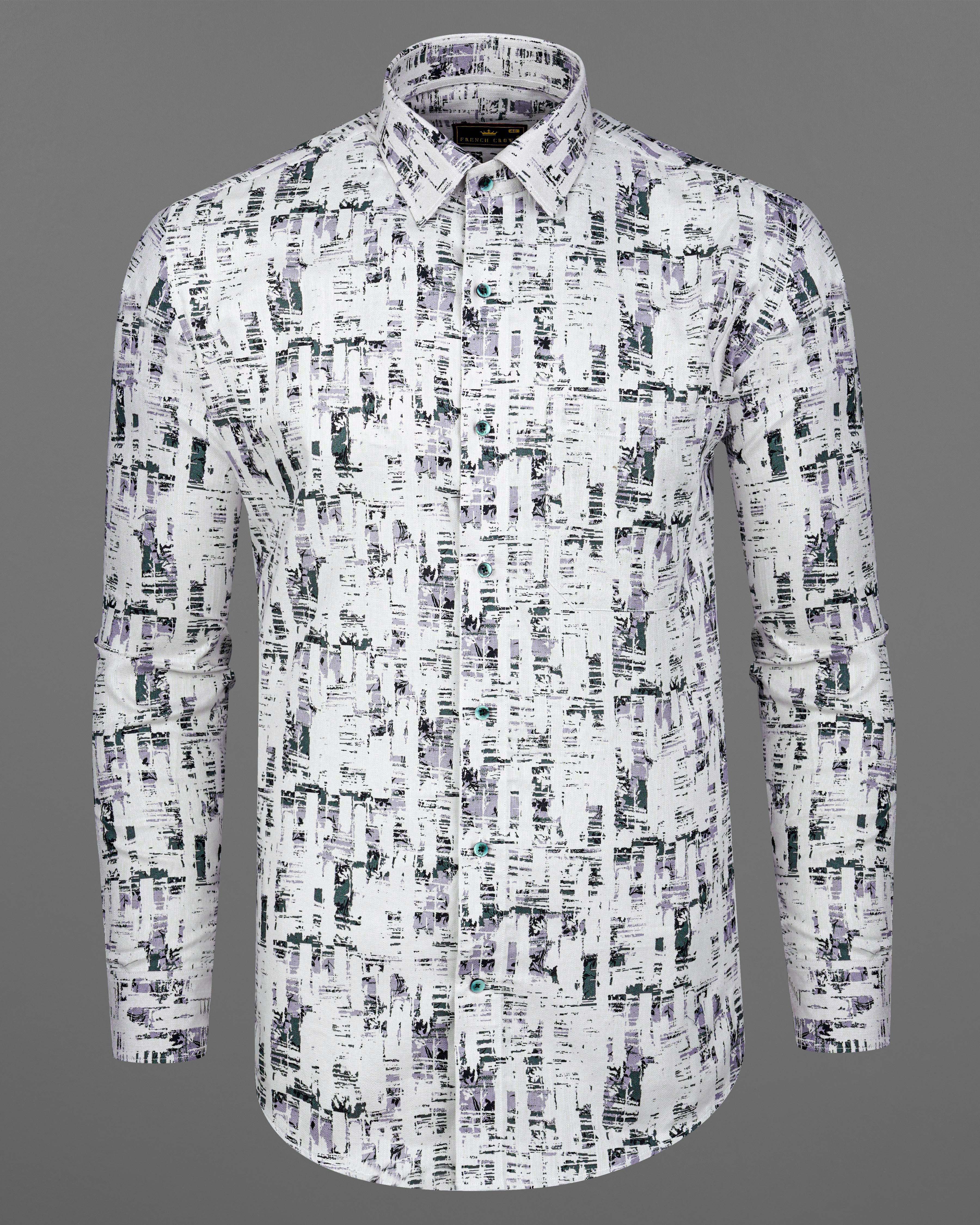 Bright White with Naveda Gray and Wisteria Blue Multicolour Printed Dobby Textured Premium Giza Cotton Shirt 8276-GR-38, 8276-GR-H-38, 8276-GR-39, 8276-GR-H-39, 8276-GR-40, 8276-GR-H-40, 8276-GR-42, 8276-GR-H-42, 8276-GR-44, 8276-GR-H-44, 8276-GR-46, 8276-GR-H-46, 8276-GR-48, 8276-GR-H-48, 8276-GR-50, 8276-GR-H-50, 8276-GR-52, 8276-GR-H-52