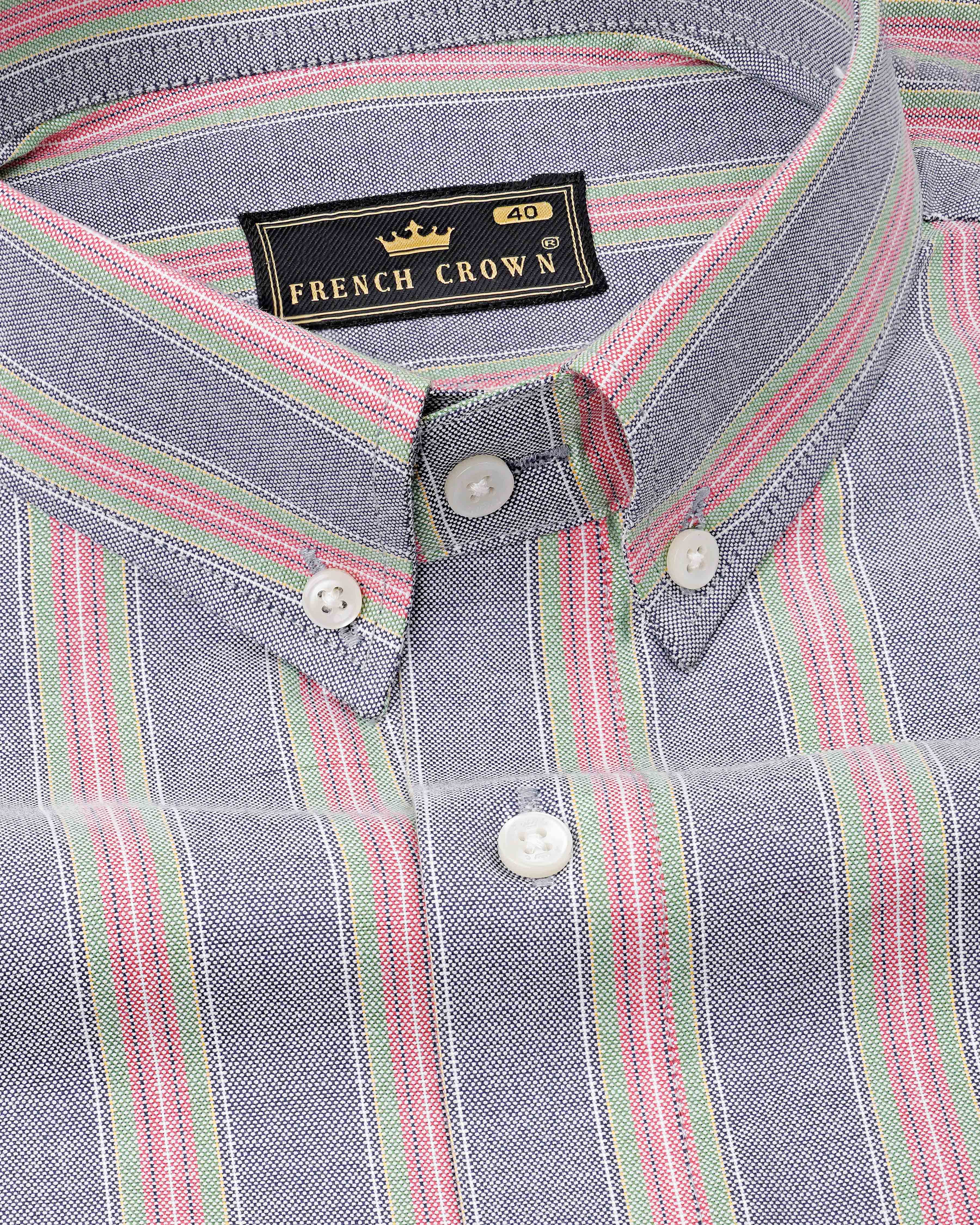 Manatee Gray with Cranberry Pink and De York Green Striped Royal Oxford Shirt 8311-BD -38,8311-BD -H-38,8311-BD -39,8311-BD -H-39,8311-BD -40,8311-BD -H-40,8311-BD -42,8311-BD -H-42,8311-BD -44,8311-BD -H-44,8311-BD -46,8311-BD -H-46,8311-BD -48,8311-BD -H-48,8311-BD -50,8311-BD -H-50,8311-BD -52,8311-BD -H-52