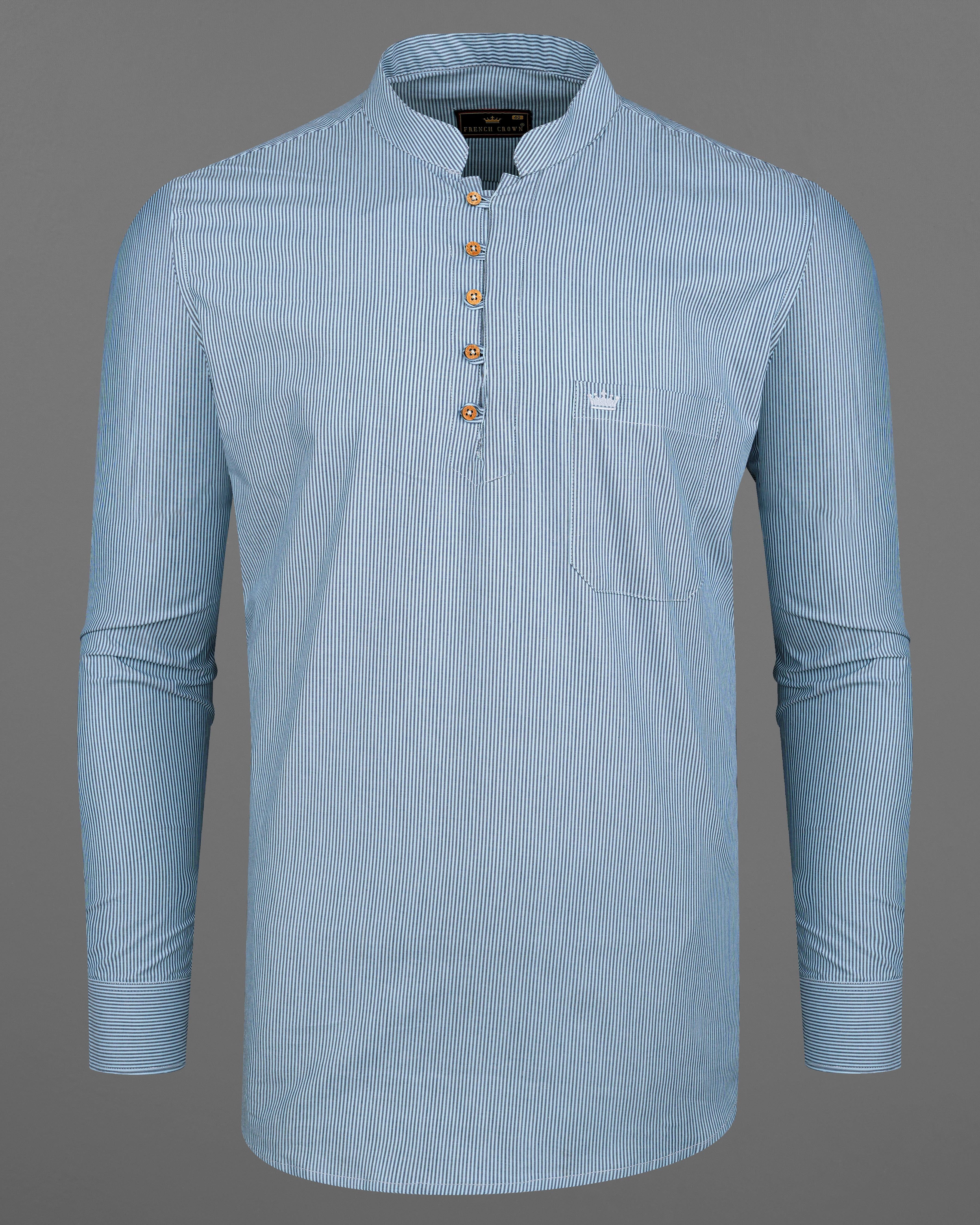 Spindle Blue and Timbe Navy Blue Striped Premium Cotton Kurta Shirt 8328-KS -38,8328-KS -H-38,8328-KS -39,8328-KS -H-39,8328-KS -40,8328-KS -H-40,8328-KS -42,8328-KS -H-42,8328-KS -44,8328-KS -H-44,8328-KS -46,8328-KS -H-46,8328-KS -48,8328-KS -H-48,8328-KS -50,8328-KS -H-50,8328-KS -52,8328-KS -H-52