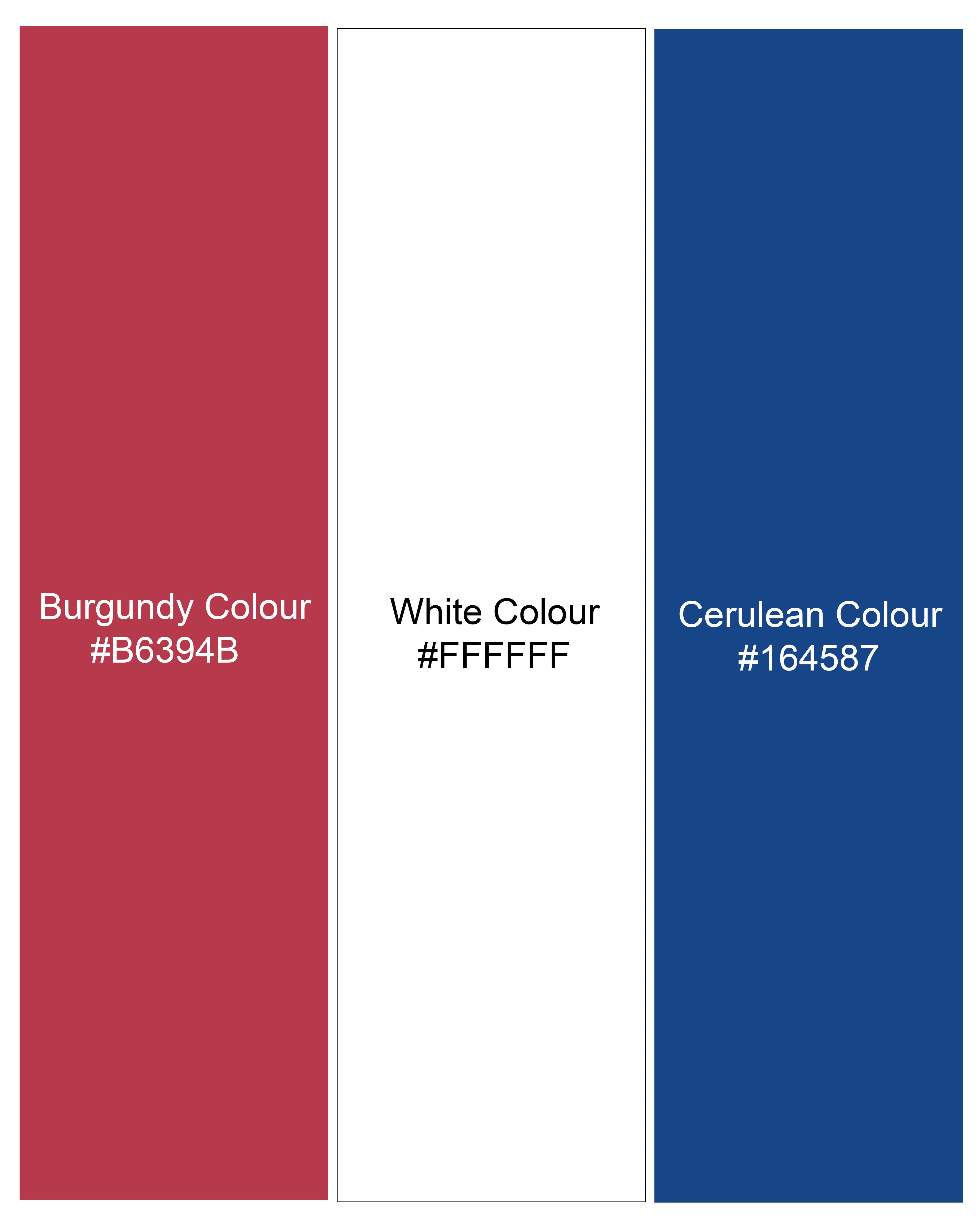 Burgundy With Bright White and Cerulean Blue Windowpane Premium Cotton Shirt 8409-CA-38, 8409-CA-H-38, 8409-CA-39,8409-CA-H-39, 8409-CA-40, 8409-CA-H-40, 8409-CA-42, 8409-CA-H-42, 8409-CA-44, 8409-CA-H-44, 8409-CA-46, 8409-CA-H-46, 8409-CA-48, 8409-CA-H-48, 8409-CA-50, 8409-CA-H-50, 8409-CA-52, 8409-CA-H-52