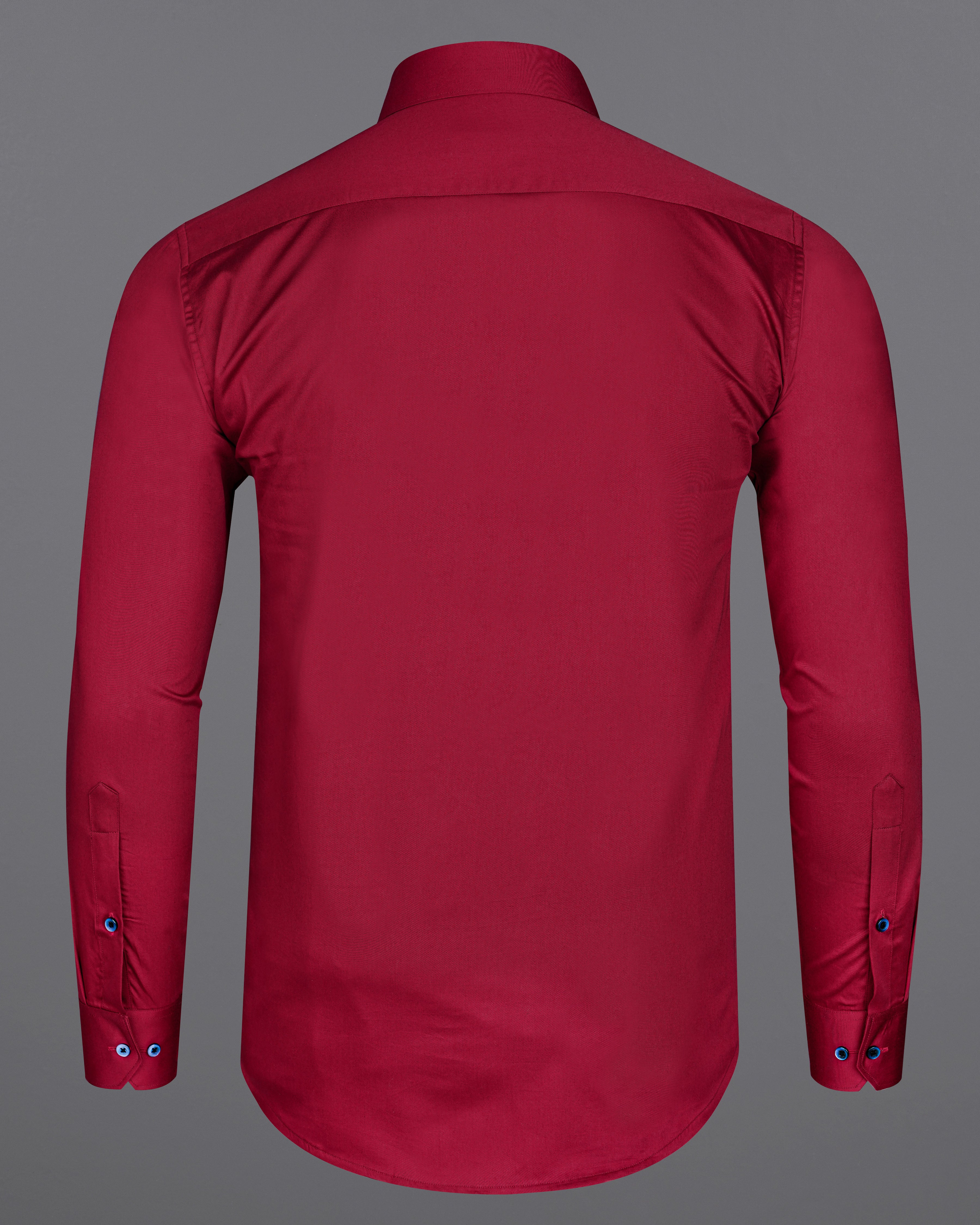 Claret Red with Mirage Subtle Sheen Blue Patch Pocket Spider Embroidered  Super Soft Premium Cotton Shirt 8440-E007-38, 8440-E007-H-38, 8440-E007-39, 8440-E007-H-39, 8440-E007-40, 8440-E007-H-40, 8440-E007-42, 8440-E007-H-42, 8440-E007-44, 8440-E007-H-44, 8440-E007-46, 8440-E007-H-46, 8440-E007-48, 8440-E007-H-48, 8440-E007-50, 8440-E007-H-50, 8440-E007-52, 8440-E007-H-52