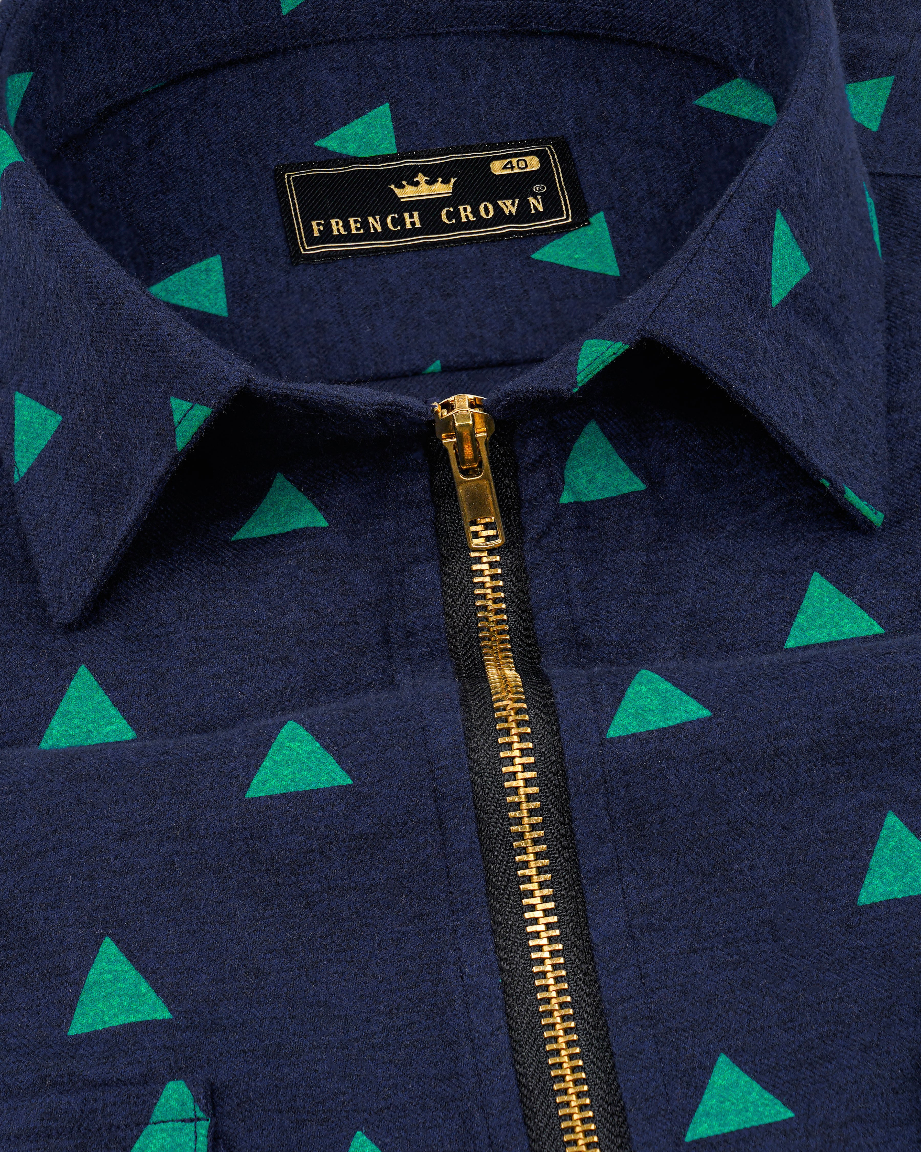 Tangaroa Navy Blue with Cyan Green Triangle Printed Flannel Designer Overshirt with Zipper Closure 8447-OS-FP-38,8447-OS-FP-H-38,8447-OS-FP-39,8447-OS-FP-H-39,8447-OS-FP-40,8447-OS-FP-H-40,8447-OS-FP-42,8447-OS-FP-H-42,8447-OS-FP-44,8447-OS-FP-H-44,8447-OS-FP-46,8447-OS-FP-H-46,8447-OS-FP-48,8447-OS-FP-H-48,8447-OS-FP-50,8447-OS-FP-H-50,8447-OS-FP-52,8447-OS-FP-H-52