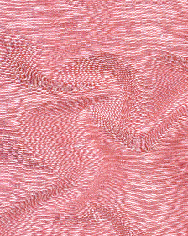 Sherbet Pink Luxurious Linen Shirt 8458-M-38,8458-M-H-38,8458-M-39,8458-M-H-39,8458-M-40,8458-M-H-40,8458-M-42,8458-M-H-42,8458-M-44,8458-M-H-44,8458-M-46,8458-M-H-46,8458-M-48,8458-M-H-48,8458-M-50,8458-M-H-50,8458-M-52,8458-M-H-52