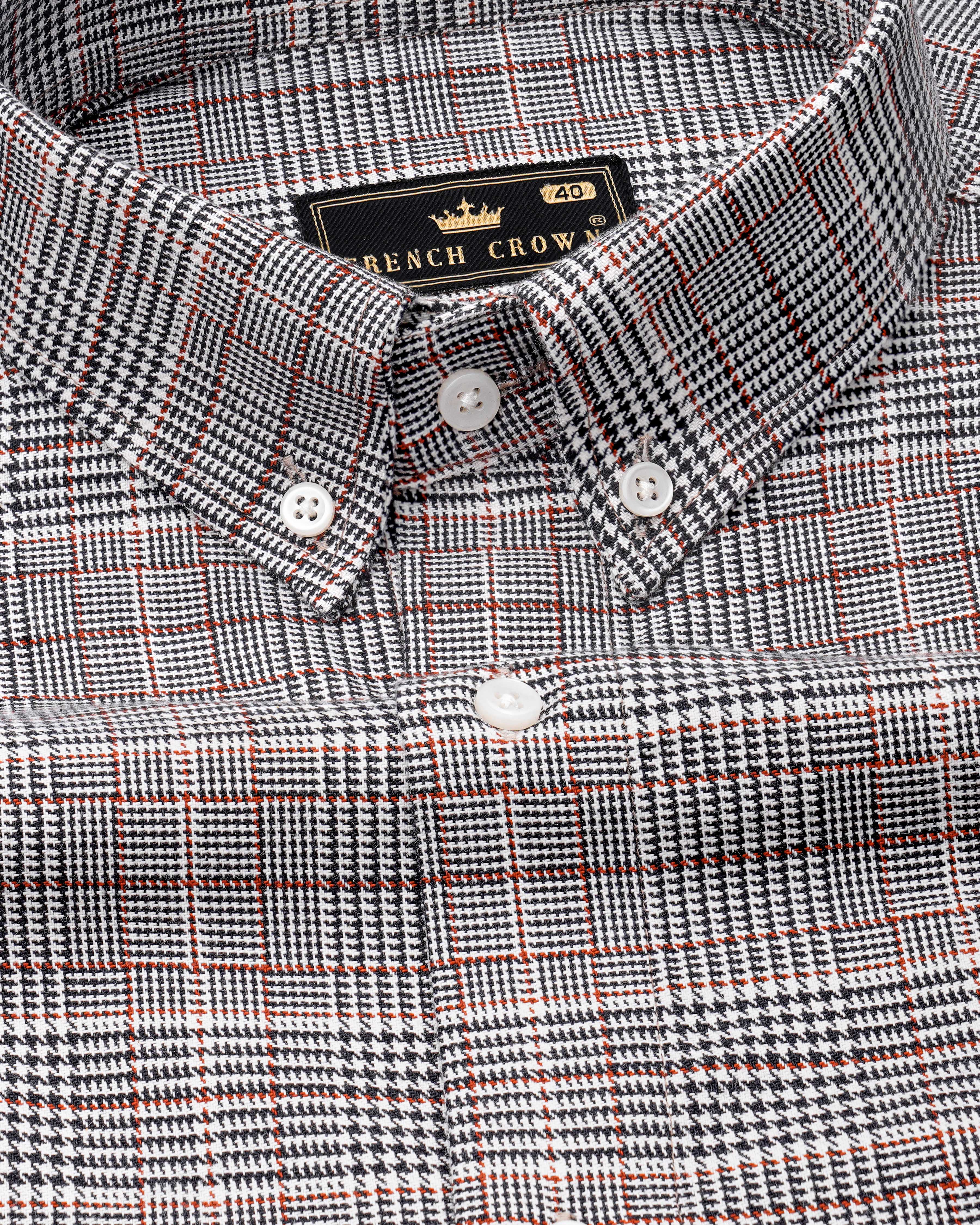 Bright White with Jade Black Plaid Houndstooth Shirt 8488-BD-38,8488-BD-H-38,8488-BD-39,8488-BD-H-39,8488-BD-40,8488-BD-H-40,8488-BD-42,8488-BD-H-42,8488-BD-44,8488-BD-H-44,8488-BD-46,8488-BD-H-46,8488-BD-48,8488-BD-H-48,8488-BD-50,8488-BD-H-50,8488-BD-52,8488-BD-H-52