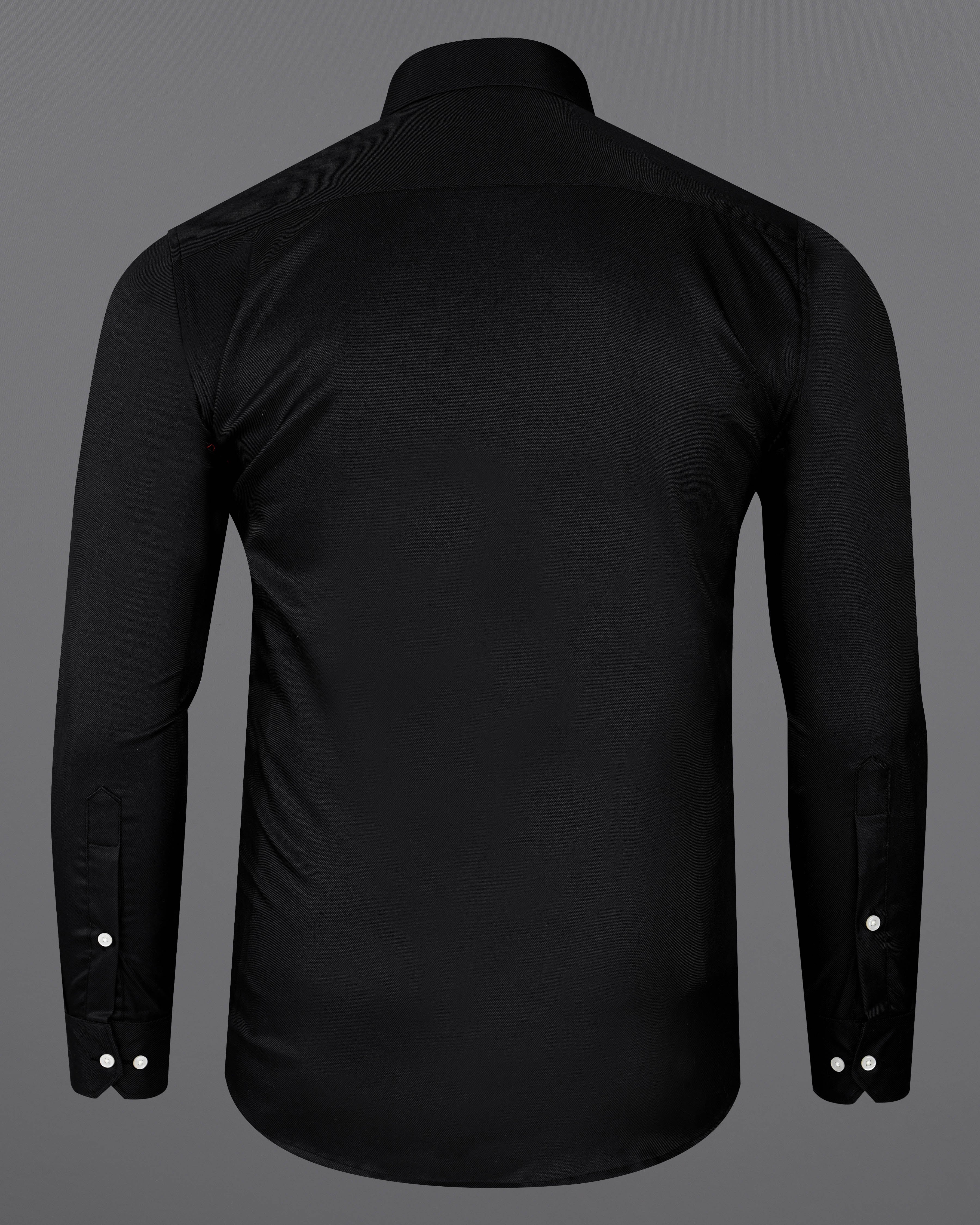 Jade Black Twill Premium Cotton Shirt 8519-38,8519-H-38,8519-39,8519-H-39,8519-40,8519-H-40,8519-42,8519-H-42,8519-44,8519-H-44,8519-46,8519-H-46,8519-48,8519-H-48,8519-50,8519-H-50,8519-52,8519-H-52