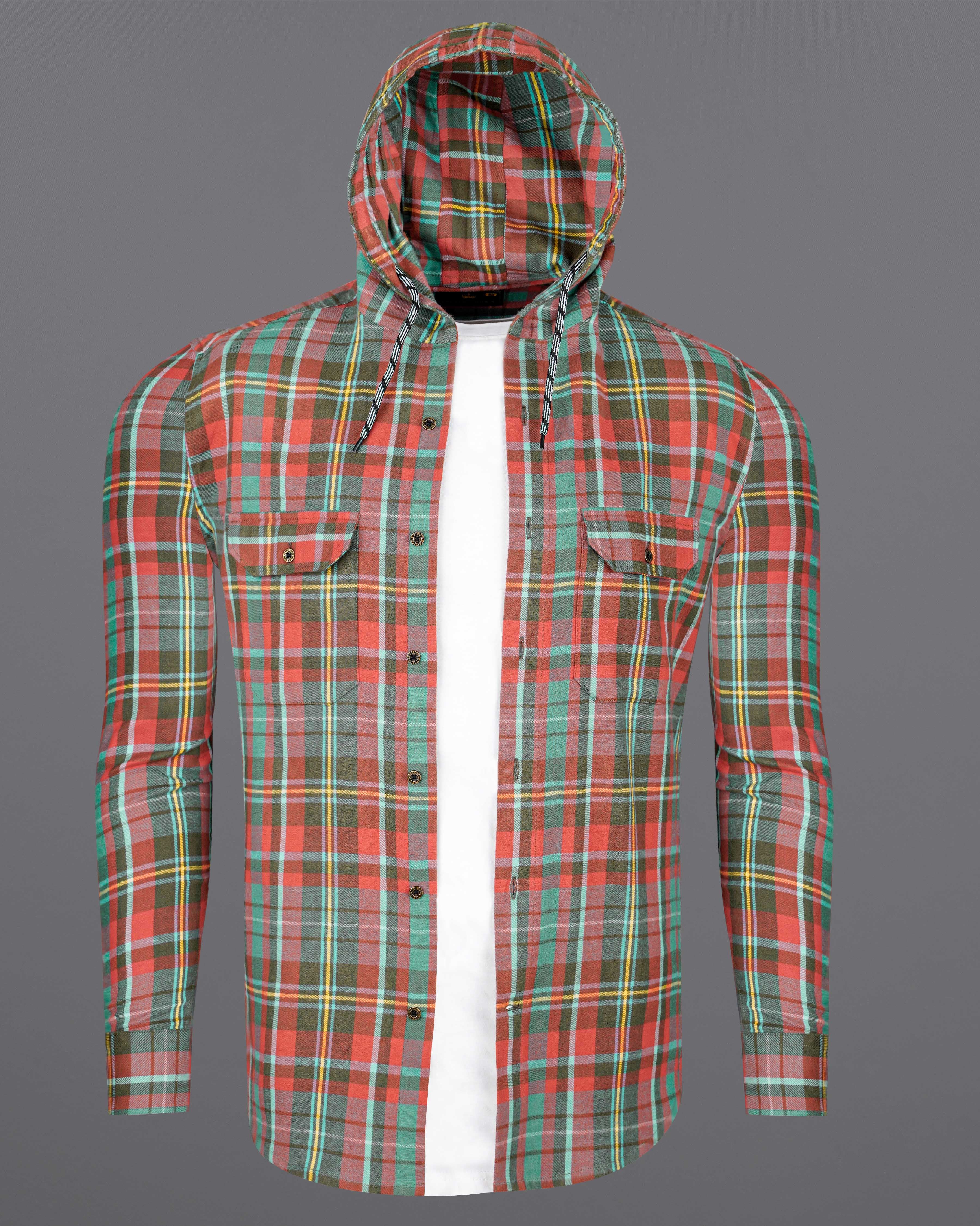 Valencia Red with Viridian Green Plaid Flannel Designer Bomber Jacket with Hoodie  8531-BJ19-38,8531-BJ19-H-38,8531-BJ19-389,8531-BJ19-389,8531-BJ19-40,8531-BJ19-H-40,8531-BJ19-402,8531-BJ19-402,8531-BJ19-404,8531-BJ19-404,8531-BJ19-406,8531-BJ19-406,8531-BJ19-408,8531-BJ19-408,8531-BJ19-50,8531-BJ19-H-50,8531-BJ19-502,8531-BJ19-502