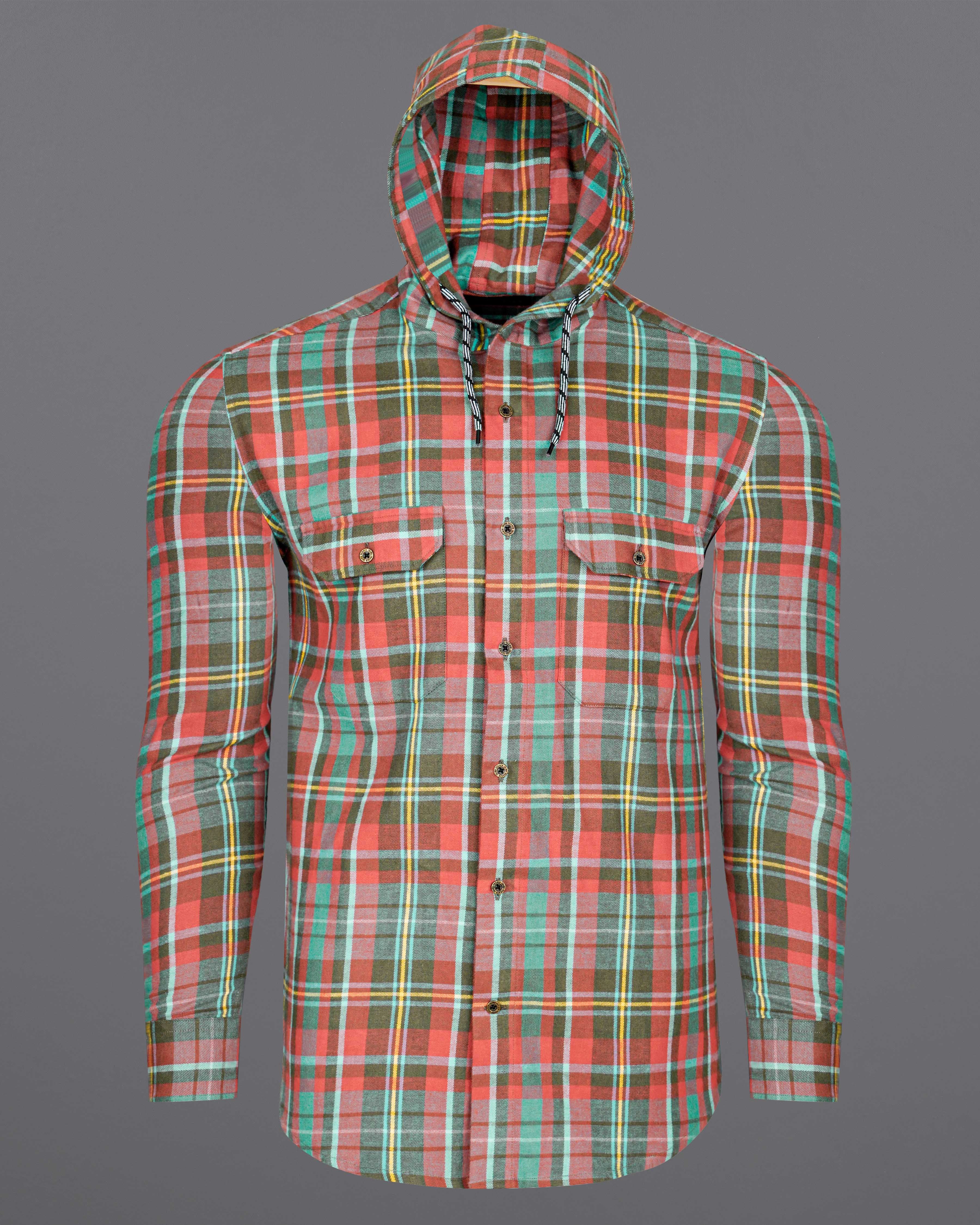 Valencia Red with Viridian Green Plaid Flannel Designer Bomber Jacket with Hoodie  8531-BJ19-38,8531-BJ19-H-38,8531-BJ19-389,8531-BJ19-389,8531-BJ19-40,8531-BJ19-H-40,8531-BJ19-402,8531-BJ19-402,8531-BJ19-404,8531-BJ19-404,8531-BJ19-406,8531-BJ19-406,8531-BJ19-408,8531-BJ19-408,8531-BJ19-50,8531-BJ19-H-50,8531-BJ19-502,8531-BJ19-502