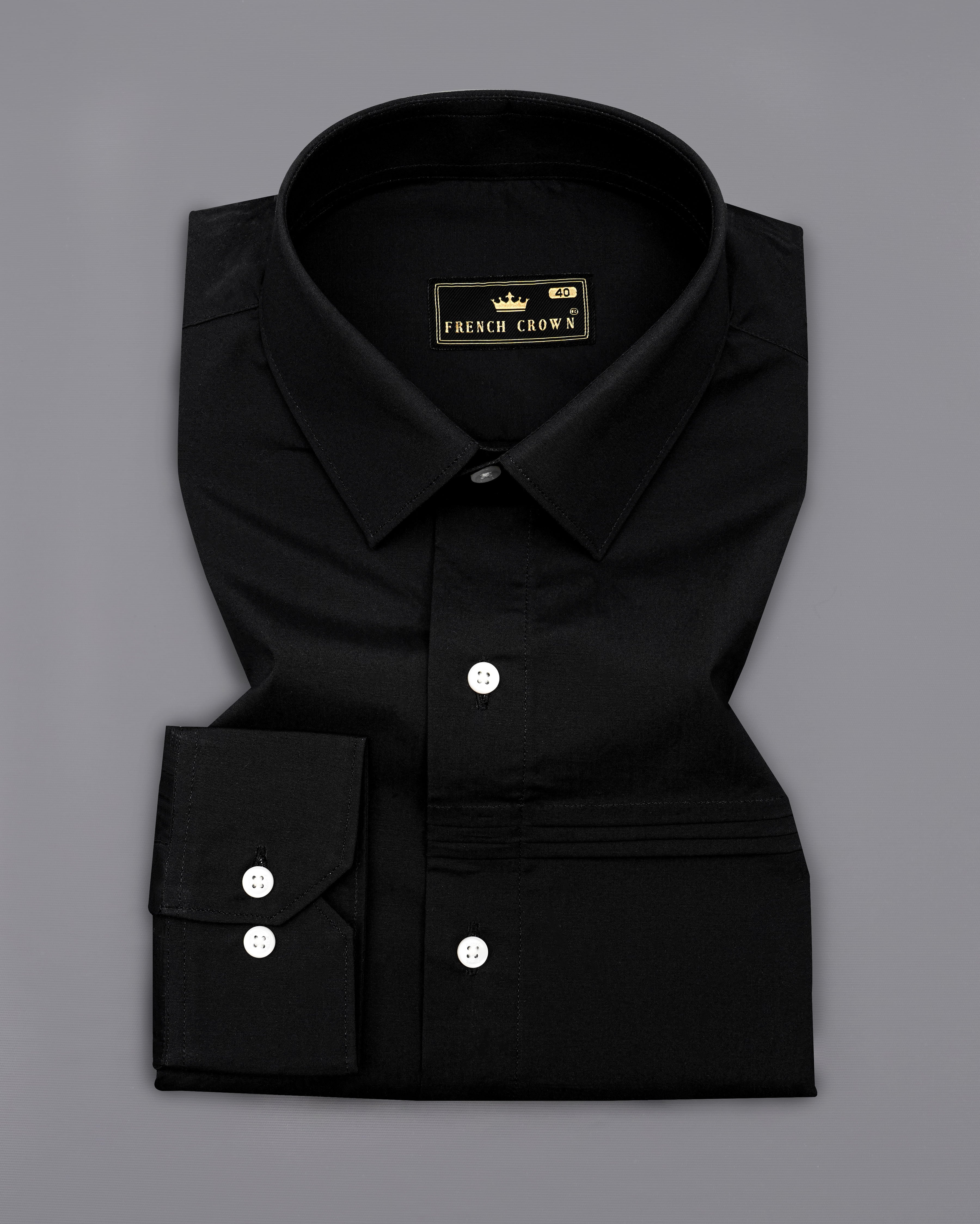 Jade Black Premium Cotton Shirt 8532-P47-38, 8532-P47-H-38, 8532-P47-39, 8532-P47-H-39, 8532-P47-40, 8532-P47-H-40, 8532-P47-42, 8532-P47-H-42, 8532-P47-44, 8532-P47-H-44, 8532-P47-46, 8532-P47-H-46, 8532-P47-48, 8532-P47-H-48, 8532-P47-50, 8532-P47-H-50, 8532-P47-52, 8532-P47-H-52