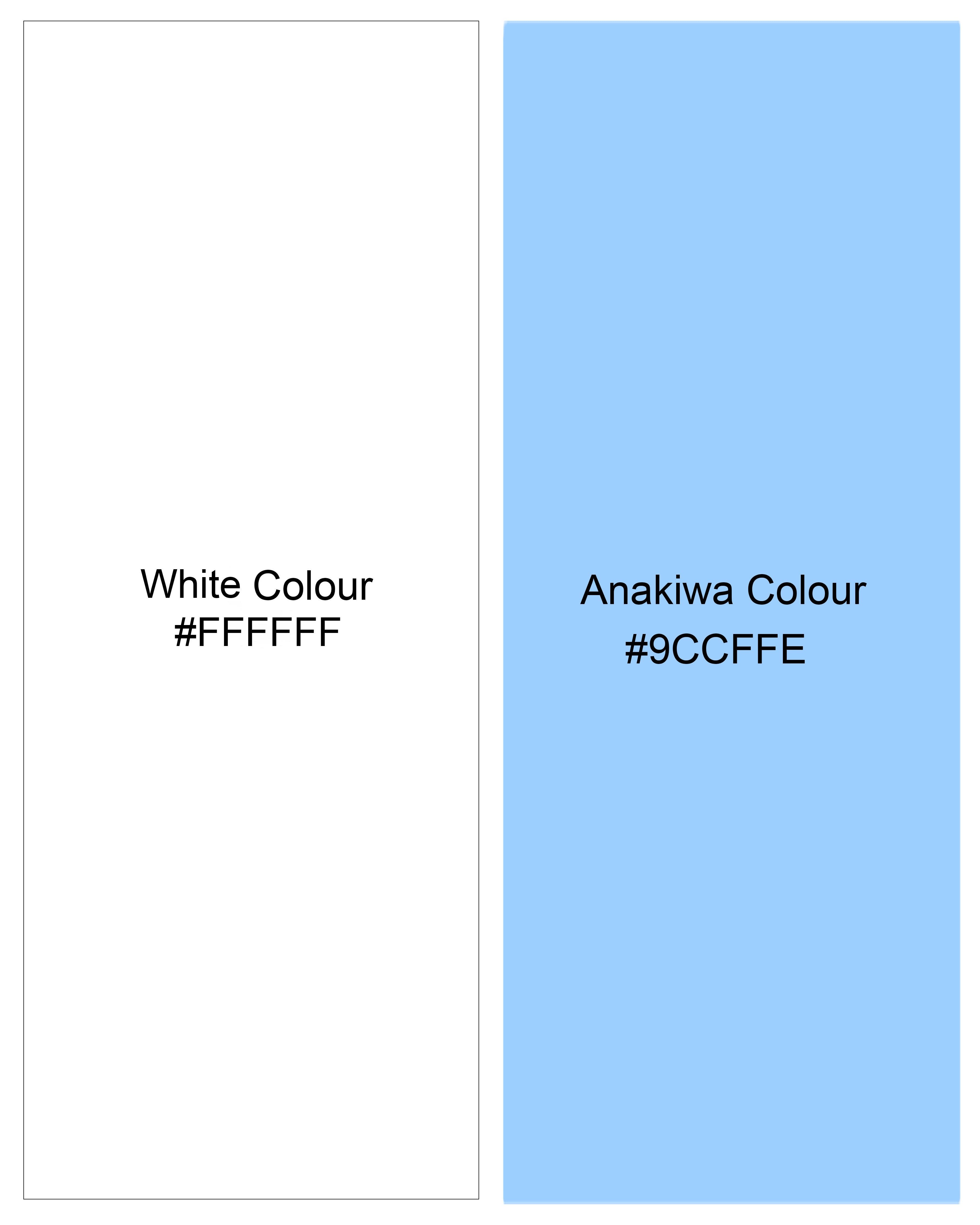 Half White and Half Anakiwa Sky Blue Printed Royal Oxford Designer Kurta Shirt  8550-KS-38,8550-KS-H-38,8550-KS-39,8550-KS-H-39,8550-KS-40,8550-KS-H-40,8550-KS-42,8550-KS-H-42,8550-KS-44,8550-KS-H-44,8550-KS-46,8550-KS-H-46,8550-KS-48,8550-KS-H-48,8550-KS-50,8550-KS-H-50,8550-KS-52,8550-KS-H-52