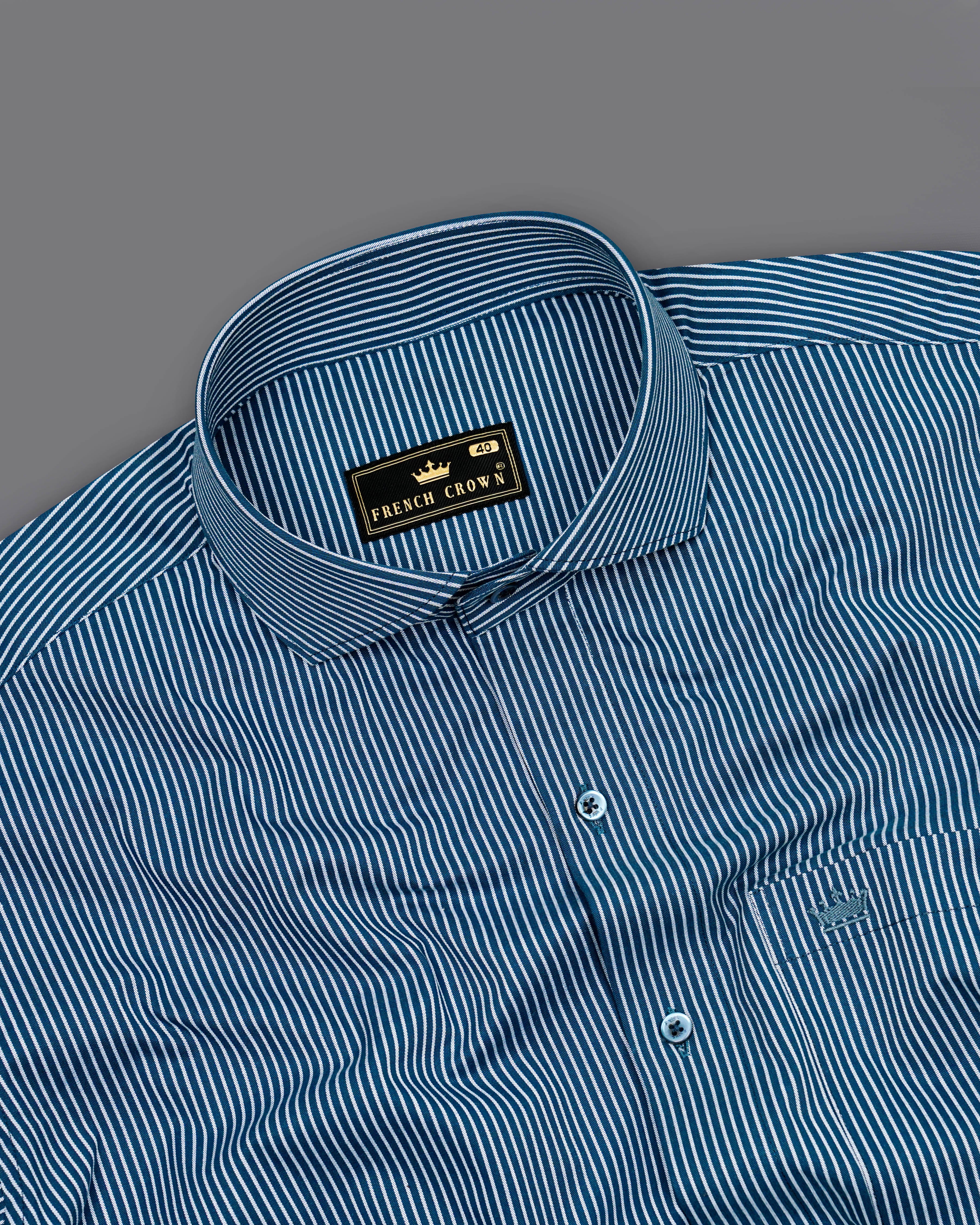 Downriver Blue with Bright White Striped Dobby Textured Premium Giza Cotton Shirt  8558-CA-BLE-38,8558-CA-BLE-H-38,8558-CA-BLE-39,8558-CA-BLE-H-39,8558-CA-BLE-40,8558-CA-BLE-H-40,8558-CA-BLE-42,8558-CA-BLE-H-42,8558-CA-BLE-44,8558-CA-BLE-H-44,8558-CA-BLE-46,8558-CA-BLE-H-46,8558-CA-BLE-48,8558-CA-BLE-H-48,8558-CA-BLE-50,8558-CA-BLE-H-50,8558-CA-BLE-52,8558-CA-BLE-H-52