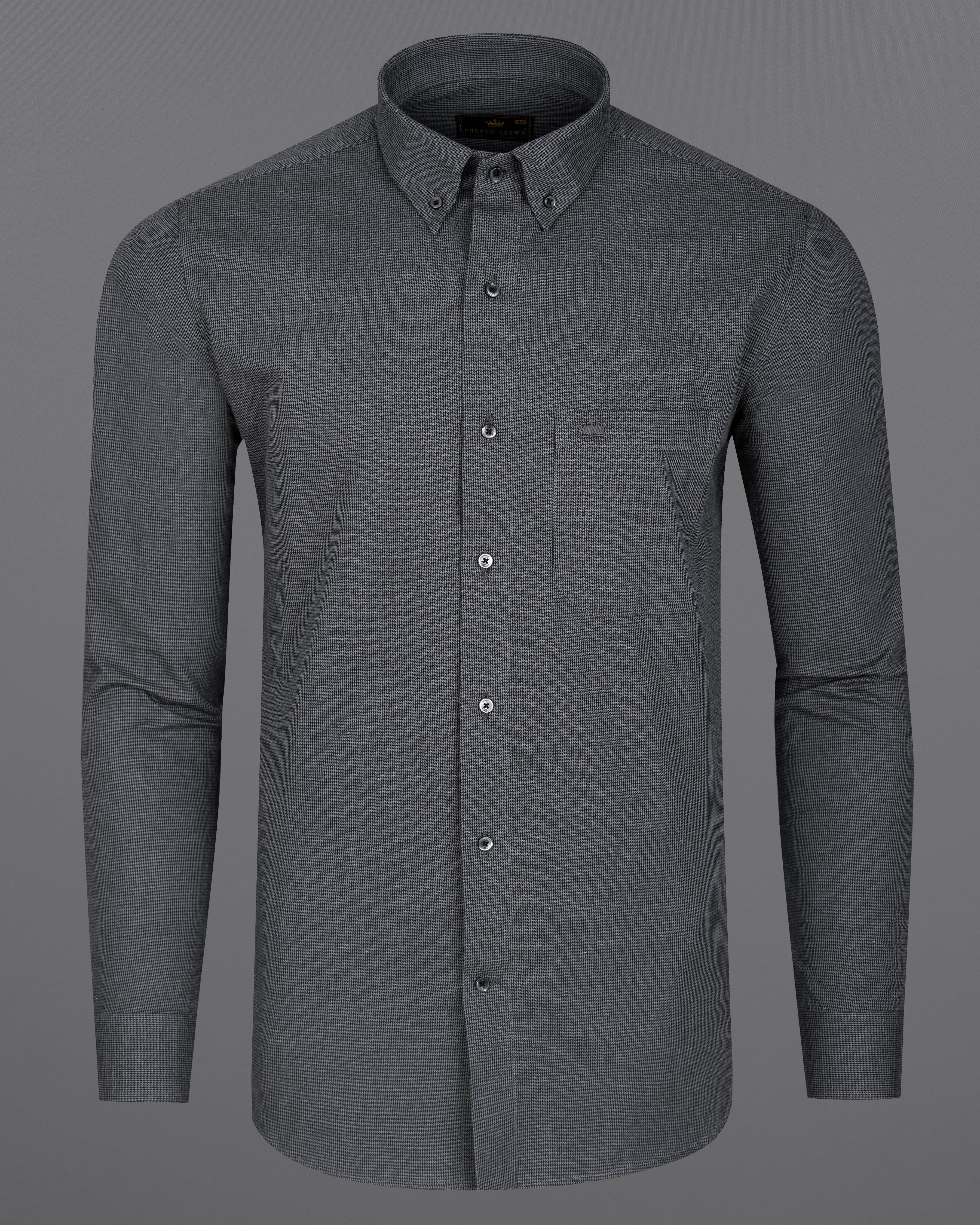 Gravel Grey Houndstooth Shirt  8563-BD-BLK-38,8563-BD-BLK-H-38,8563-BD-BLK-39,8563-BD-BLK-H-39,8563-BD-BLK-40,8563-BD-BLK-H-40,8563-BD-BLK-42,8563-BD-BLK-H-42,8563-BD-BLK-44,8563-BD-BLK-H-44,8563-BD-BLK-46,8563-BD-BLK-H-46,8563-BD-BLK-48,8563-BD-BLK-H-48,8563-BD-BLK-50,8563-BD-BLK-H-50,8563-BD-BLK-52,8563-BD-BLK-H-52