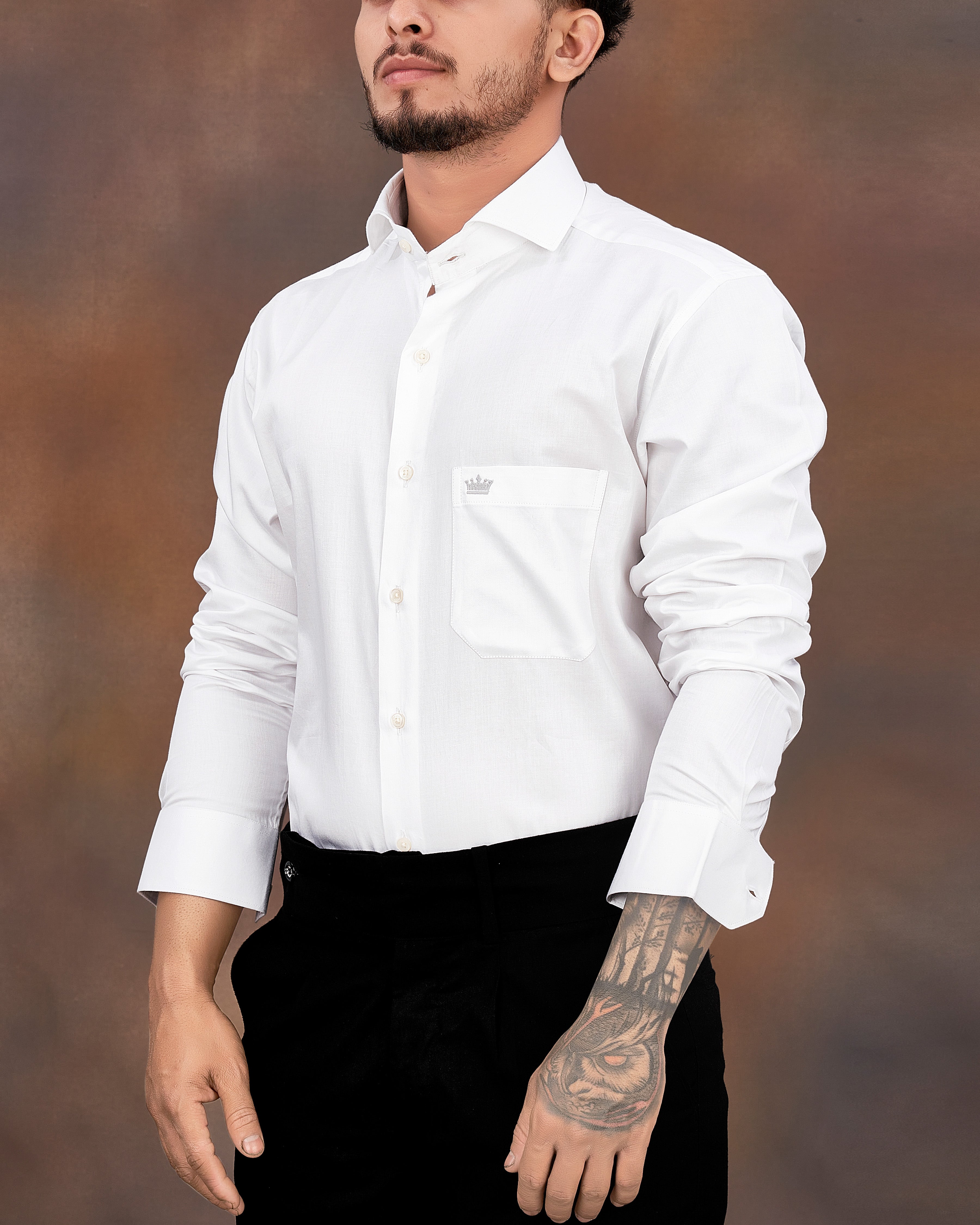 Bright White Super Soft Premium Cotton Stretchable Shirt  8565-CA-38,8565-CA-H-38,8565-CA-39,8565-CA-H-39,8565-CA-40,8565-CA-H-40,8565-CA-42,8565-CA-H-42,8565-CA-44,8565-CA-H-44,8565-CA-46,8565-CA-H-46,8565-CA-48,8565-CA-H-48,8565-CA-50,8565-CA-H-50,8565-CA-52,8565-CA-H-52