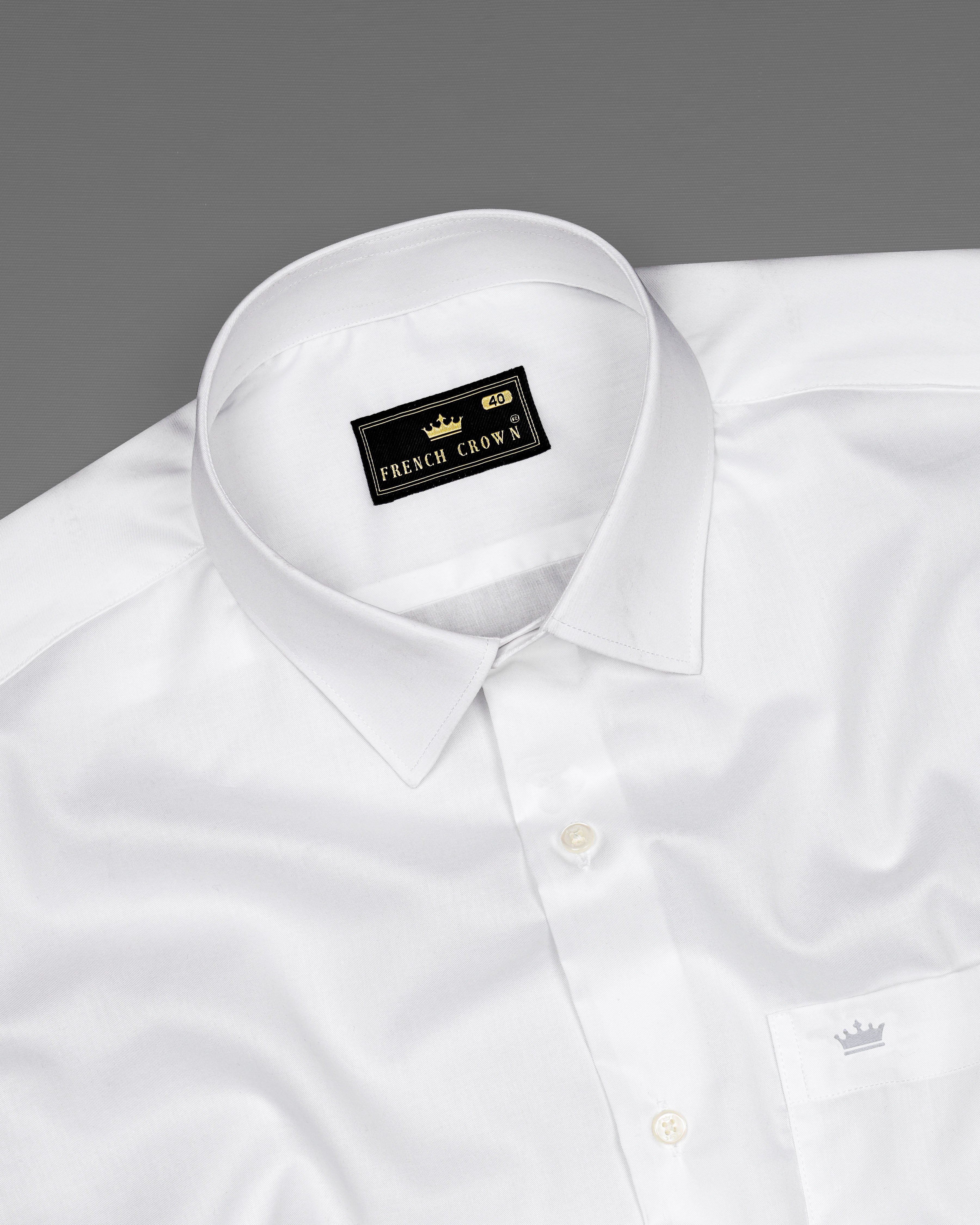 Bright White Twill Textured Giza Cotton Shirt 8568-38, 8568-H-38, 8568-39, 8568-H-39, 8568-40, 8568-H-40, 8568-42, 8568-H-42, 8568-44, 8568-H-44, 8568-46, 8568-H-46, 8568-48, 8568-H-48, 8568-50, 8568-H-50, 8568-52, 8568-H-52