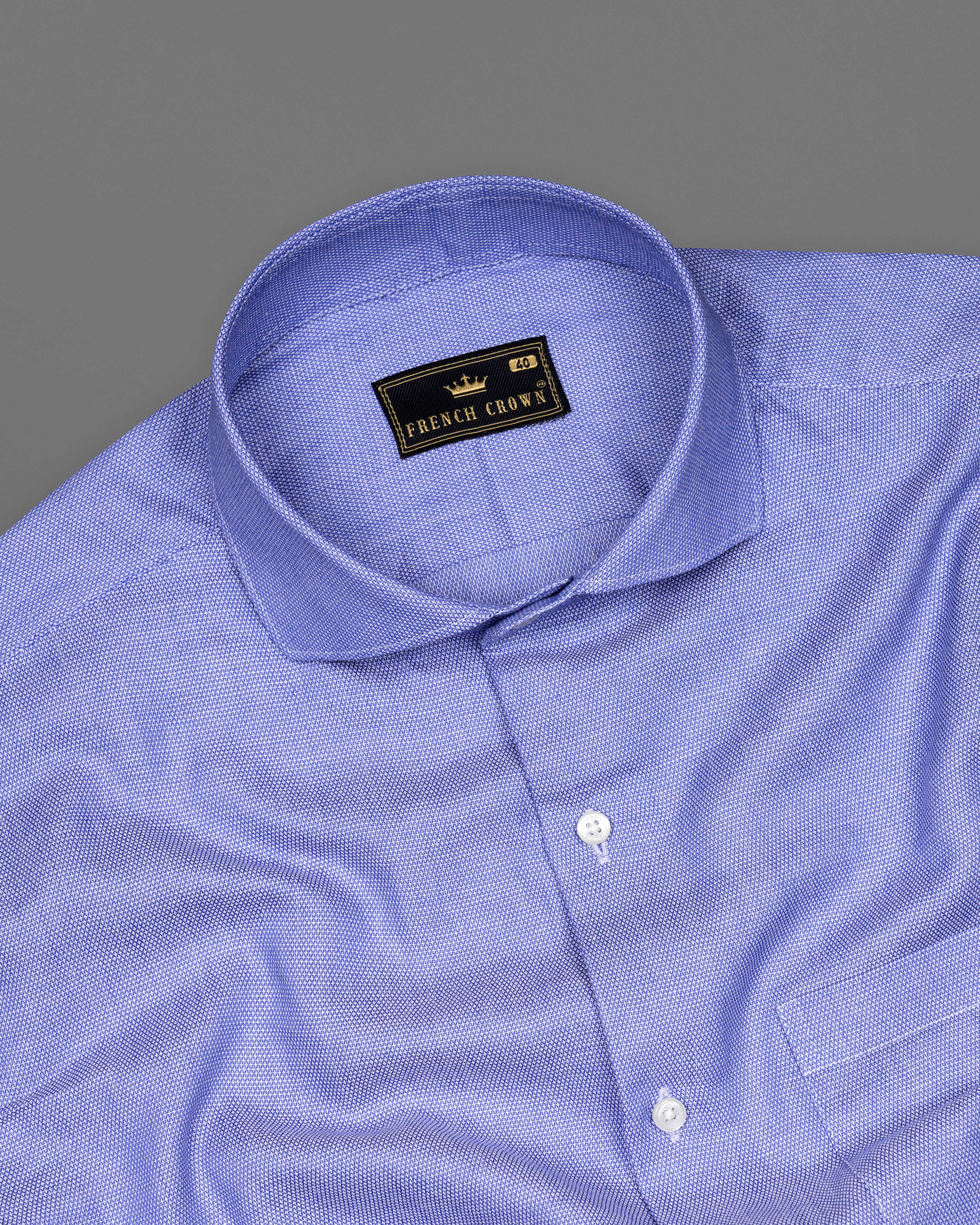 Periwinkle Blue Dobby Textured Premium Giza Cotton Shirt  8635-CA-38,8635-CA-H-38,8635-CA-39,8635-CA-H-39,8635-CA-40,8635-CA-H-40,8635-CA-42,8635-CA-H-42,8635-CA-44,8635-CA-H-44,8635-CA-46,8635-CA-H-46,8635-CA-48,8635-CA-H-48,8635-CA-50,8635-CA-H-50,8635-CA-52,8635-CA-H-52