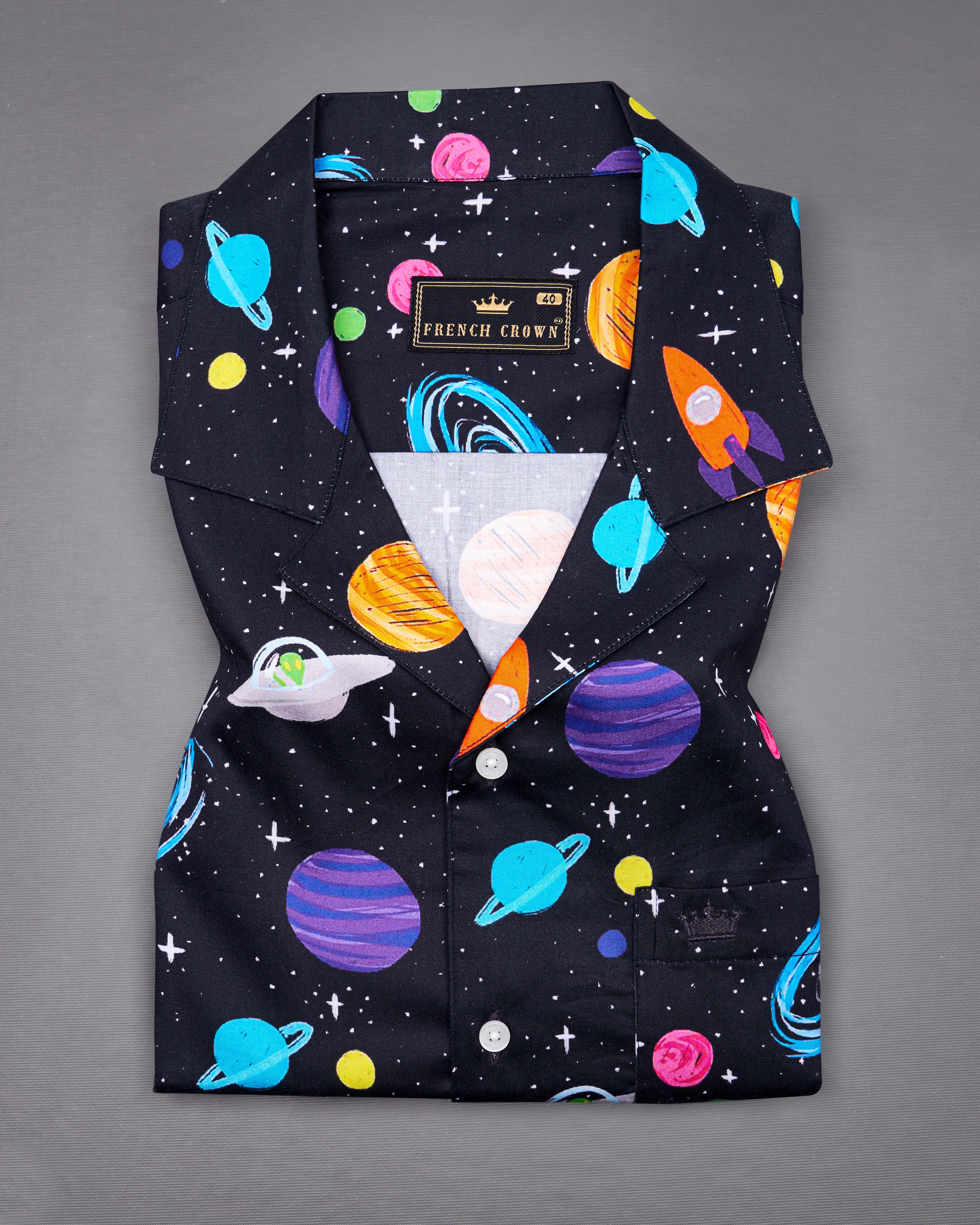 Jade Black Multicolour Galaxy Printed Super Soft Premium Cotton Shirt  8644-CC-38,8644-CC-H-38,8644-CC-39,8644-CC-H-39,8644-CC-40,8644-CC-H-40,8644-CC-42,8644-CC-H-42,8644-CC-44,8644-CC-H-44,8644-CC-46,8644-CC-H-46,8644-CC-48,8644-CC-H-48,8644-CC-50,8644-CC-H-50,8644-CC-52,8644-CC-H-52