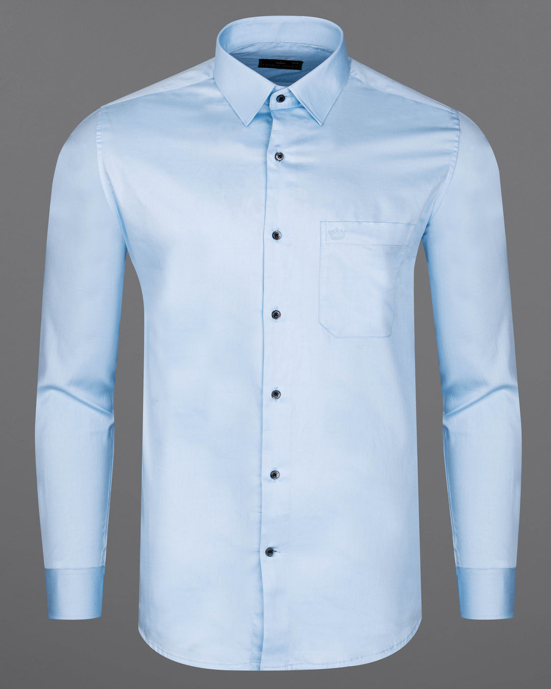 SPINDLE BLUE PATCH POCKET PARAGLIDING EMBROIDERED SUPER SOFT PREMIUM COTTON SHIRT