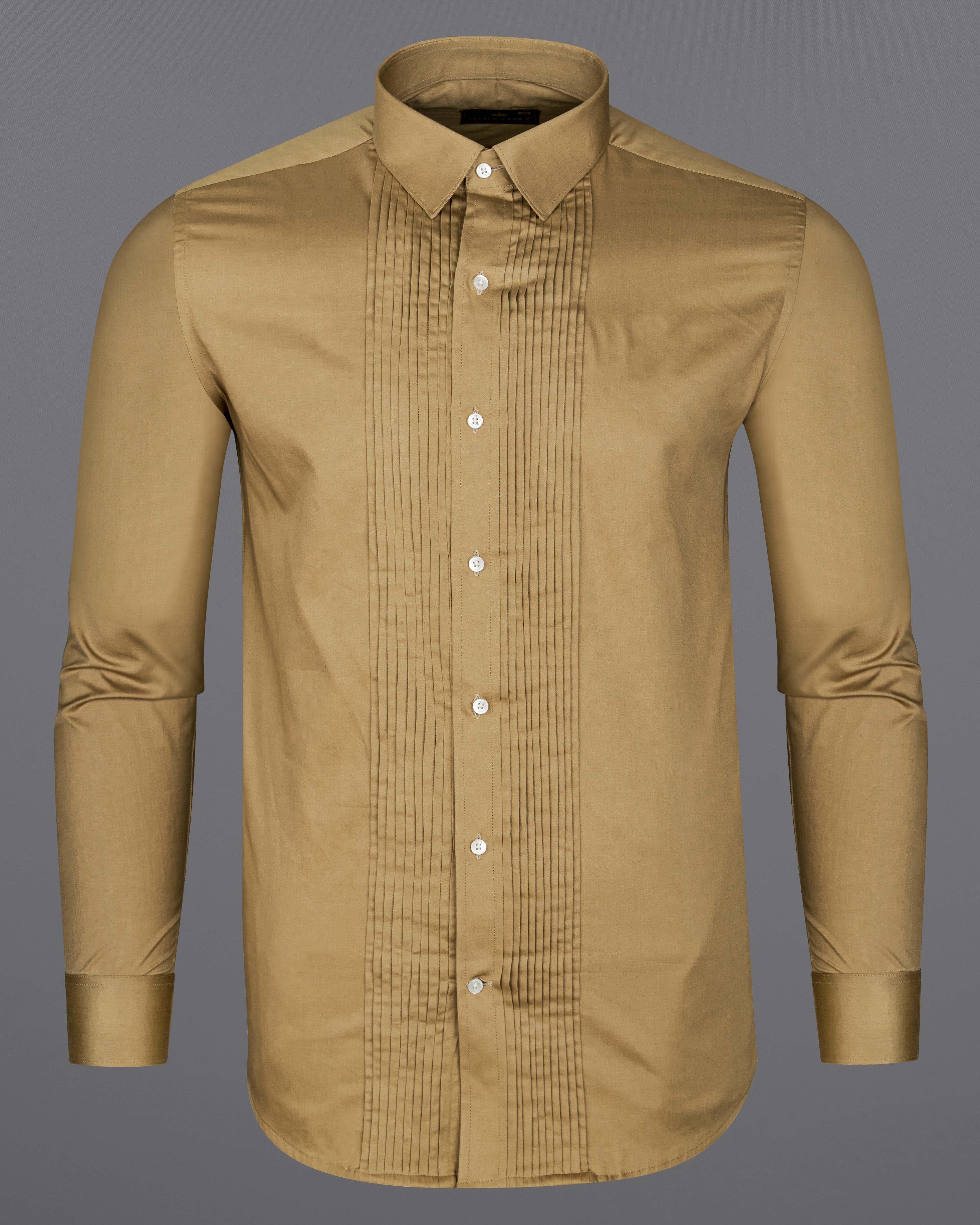 Springbud Beige Subtle Sheen Snake Pleated Super Soft Premium Cotton Tuxedo Shirt 8674-TXD-38, 8674-TXD-H-38, 8674-TXD-39, 8674-TXD-H-39, 8674-TXD-40, 8674-TXD-H-40, 8674-TXD-42, 8674-TXD-H-42, 8674-TXD-44, 8674-TXD-H-44, 8674-TXD-46, 8674-TXD-H-46, 8674-TXD-48, 8674-TXD-H-48, 8674-TXD-50, 8674-TXD-H-50, 8674-TXD-52, 8674-TXD-H-52