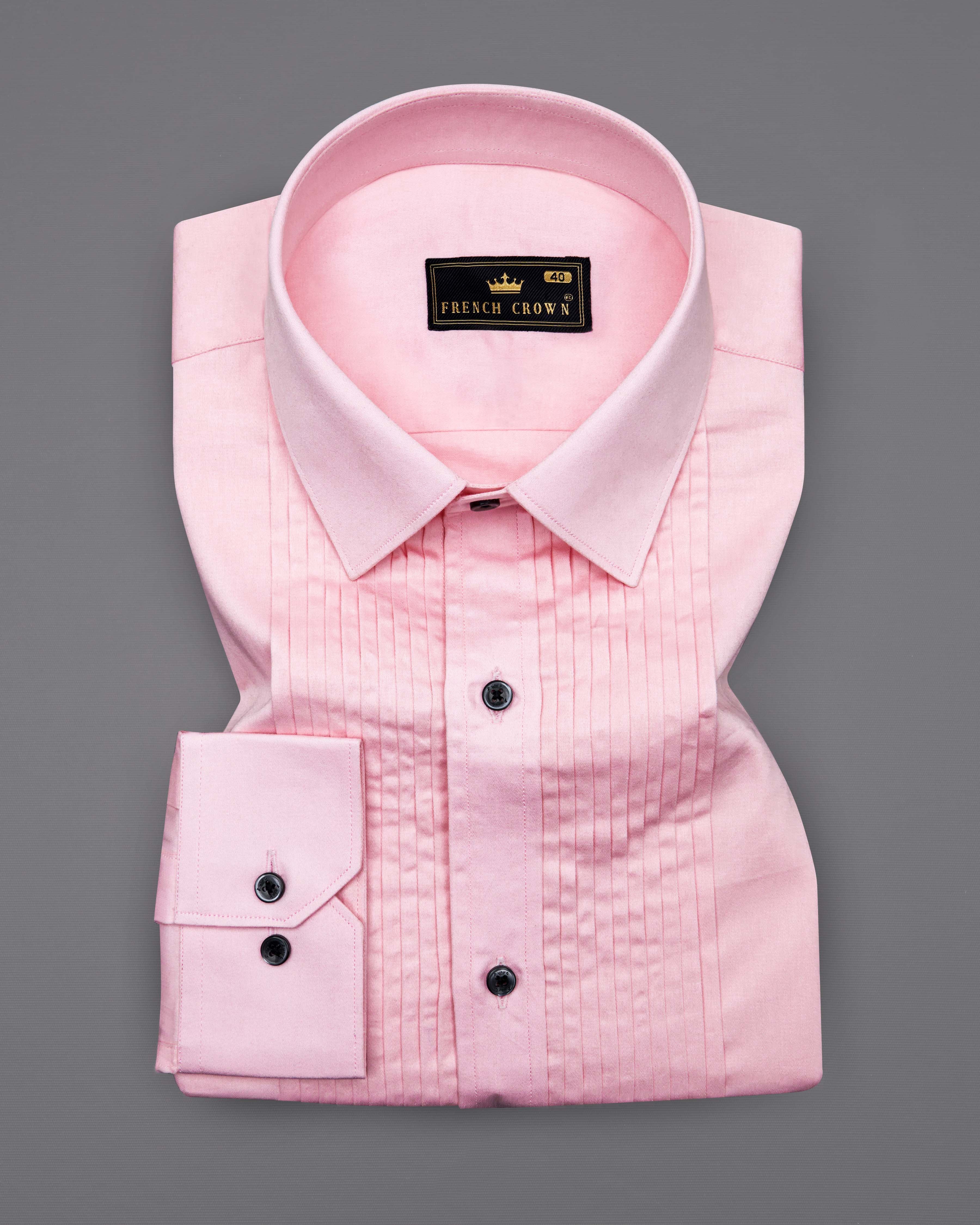 Pastel Pink Snake Pleated Super Soft Premium Cotton Tuxedo Shirt  8682-BLK-TXD-38,8682-BLK-TXD-H-38,8682-BLK-TXD-39,8682-BLK-TXD-H-39,8682-BLK-TXD-40,8682-BLK-TXD-H-40,8682-BLK-TXD-42,8682-BLK-TXD-H-42,8682-BLK-TXD-44,8682-BLK-TXD-H-44,8682-BLK-TXD-46,8682-BLK-TXD-H-46,8682-BLK-TXD-48,8682-BLK-TXD-H-48,8682-BLK-TXD-50,8682-BLK-TXD-H-50,8682-BLK-TXD-52,8682-BLK-TXD-H-52