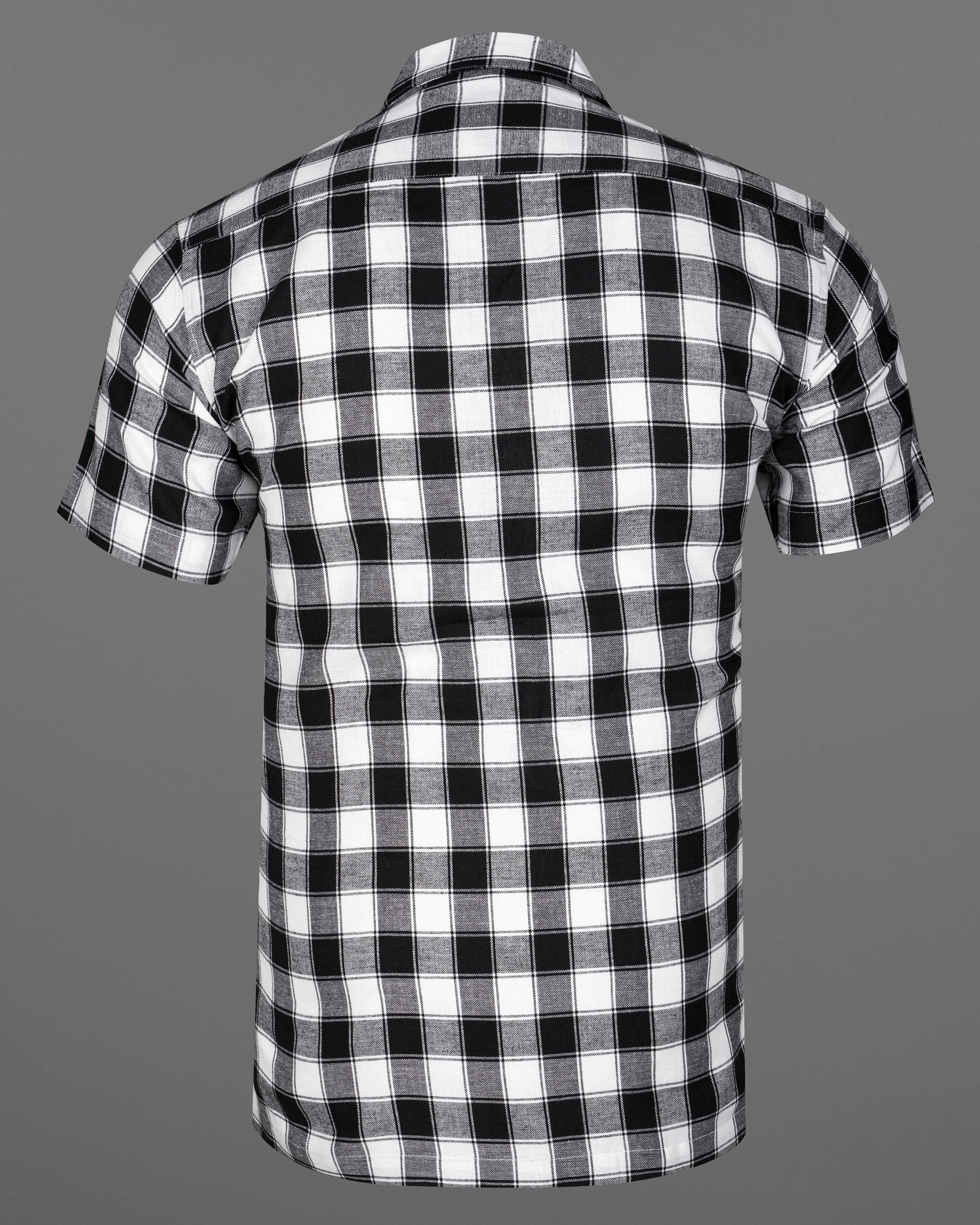 Bright White and Black Checked Dobby Textured Premium Giza Cotton Shirt  8710-CC-38,8710-CC-H-38,8710-CC-39,8710-CC-H-39,8710-CC-40,8710-CC-H-40,8710-CC-42,8710-CC-H-42,8710-CC-44,8710-CC-H-44,8710-CC-46,8710-CC-H-46,8710-CC-48,8710-CC-H-48,8710-CC-50,8710-CC-H-50,8710-CC-52,8710-CC-H-52