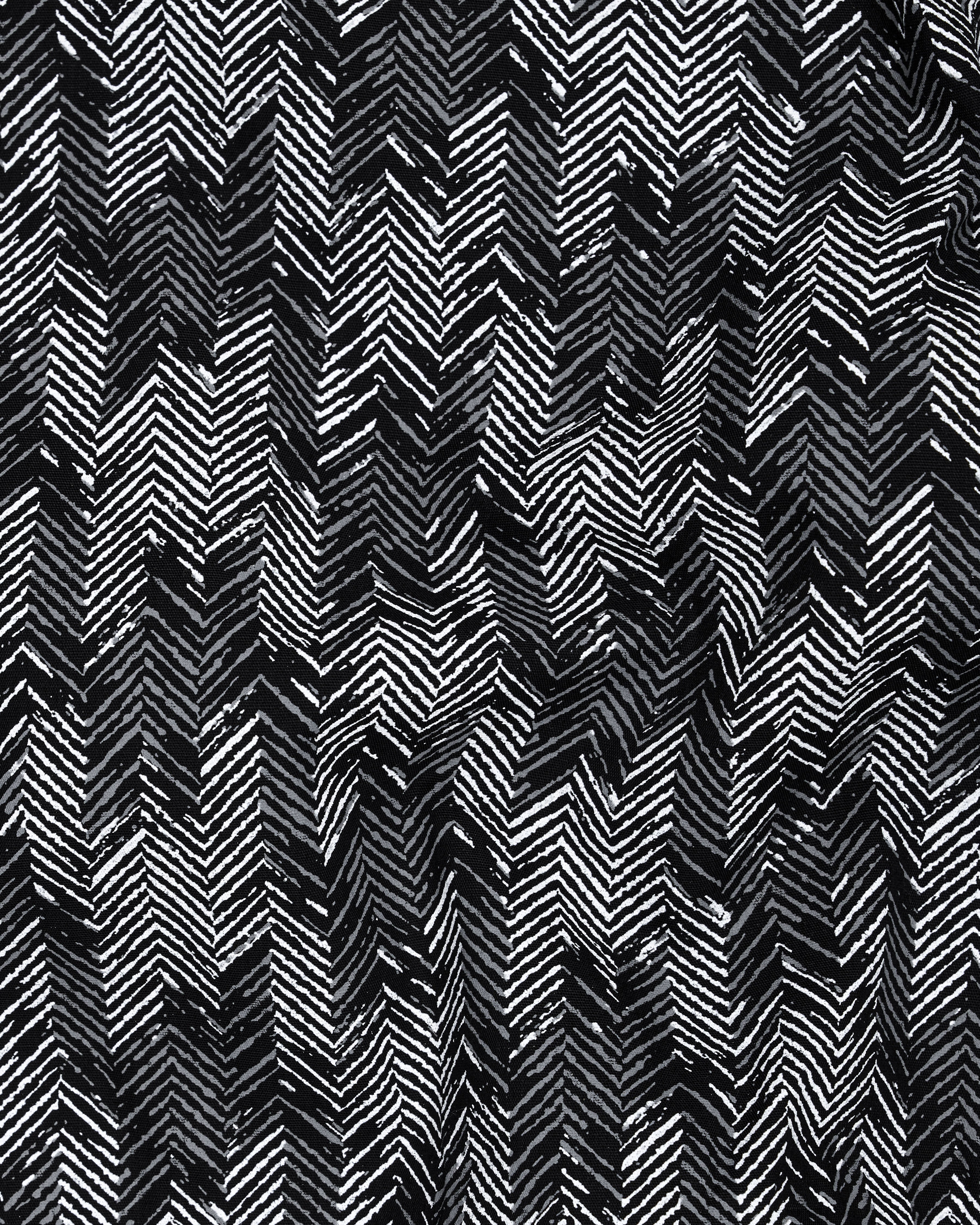 Jade Black with Gravel Gray Sanganeri Block Printed Royal Oxford Shirt  8743-BLK-38,8743-BLK-H-38,8743-BLK-39,8743-BLK-H-39,8743-BLK-40,8743-BLK-H-40,8743-BLK-42,8743-BLK-H-42,8743-BLK-44,8743-BLK-H-44,8743-BLK-46,8743-BLK-H-46,8743-BLK-48,8743-BLK-H-48,8743-BLK-50,8743-BLK-H-50,8743-BLK-52,8743-BLK-H-52