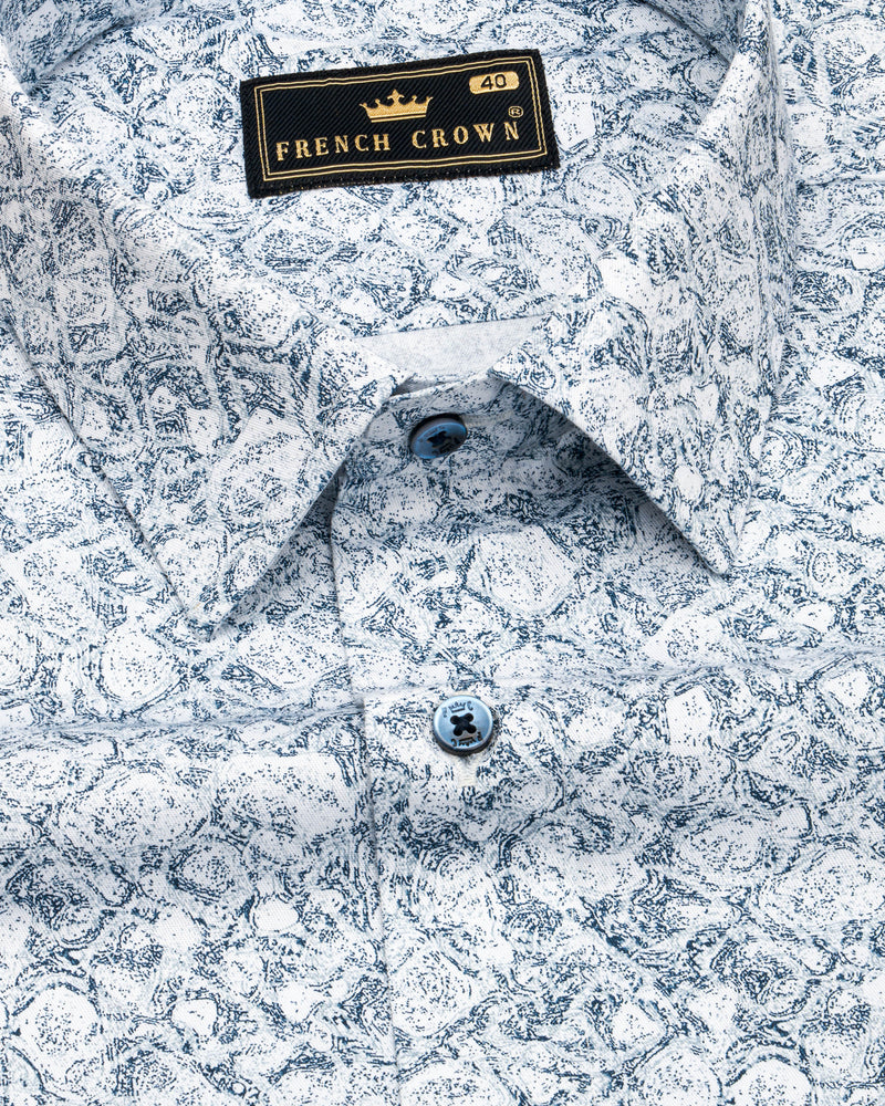 Buy FRENCH CROWN Blue Zodiac Chambray Premium Cotton Shirt 40 Blue at  Amazonin