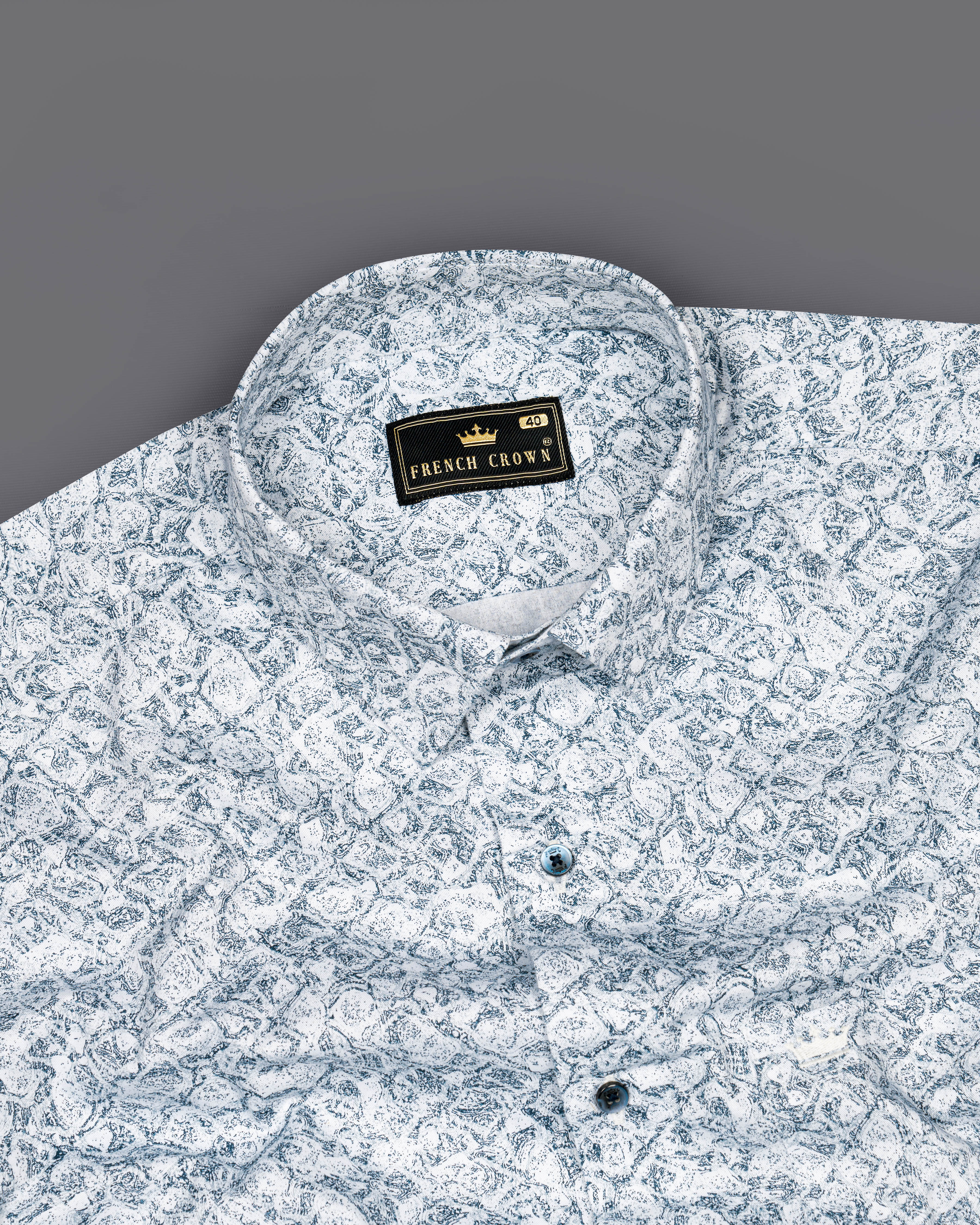 Zodiac Navy Blue Casual Textured Premium Cotton Shirt For Men - Rare Rabbit  Shirts