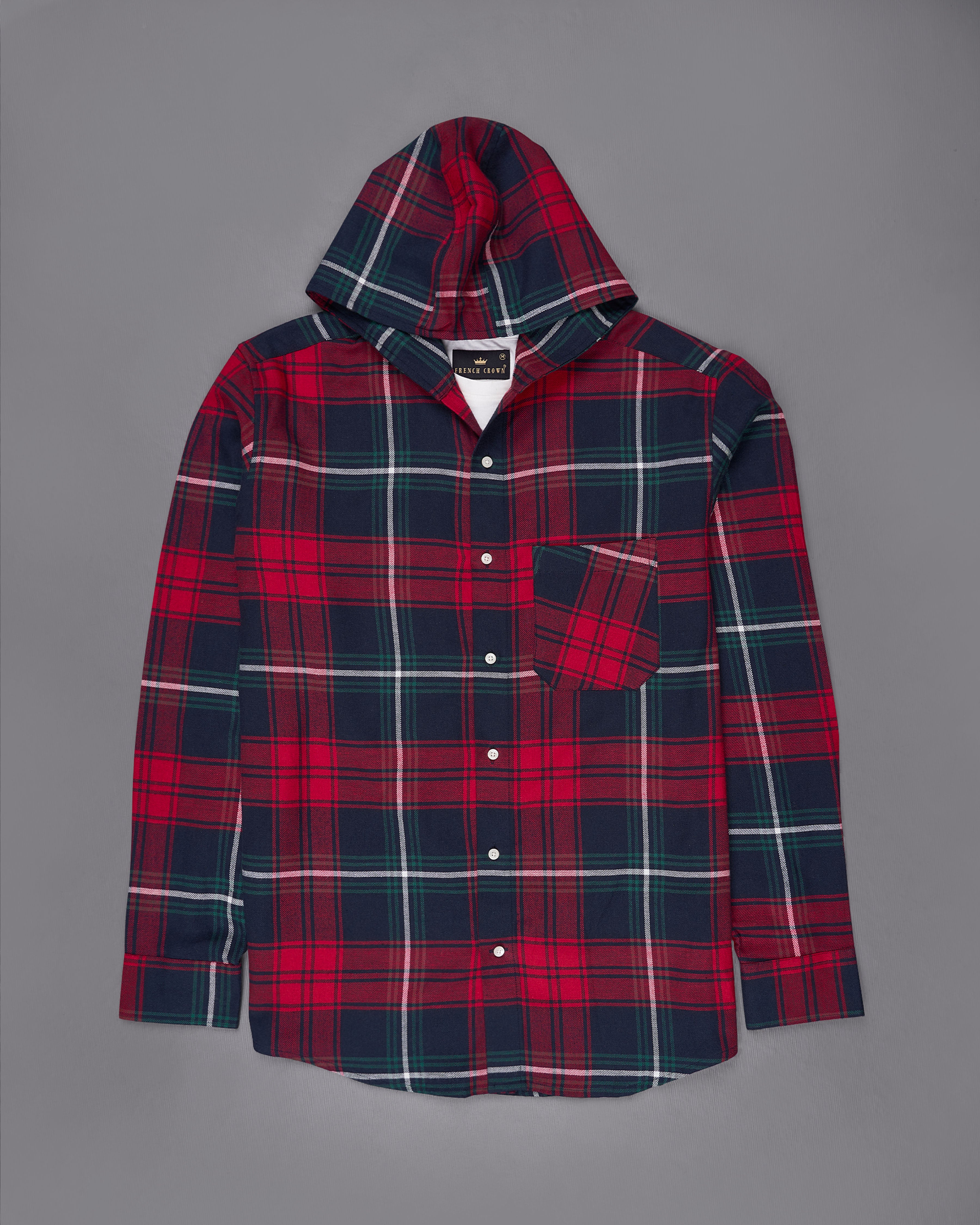 Firefly Blue with Scarlet Red Checkered Flannel Hoodie Shirt  8802-HD-38,8802-HD-H-38,8802-HD-39,8802-HD-H-39,8802-HD-40,8802-HD-H-40,8802-HD-42,8802-HD-H-42,8802-HD-44,8802-HD-H-44,8802-HD-46,8802-HD-H-46,8802-HD-48,8802-HD-H-48,8802-HD-50,8802-HD-H-50,8802-HD-52,8802-HD-H-52