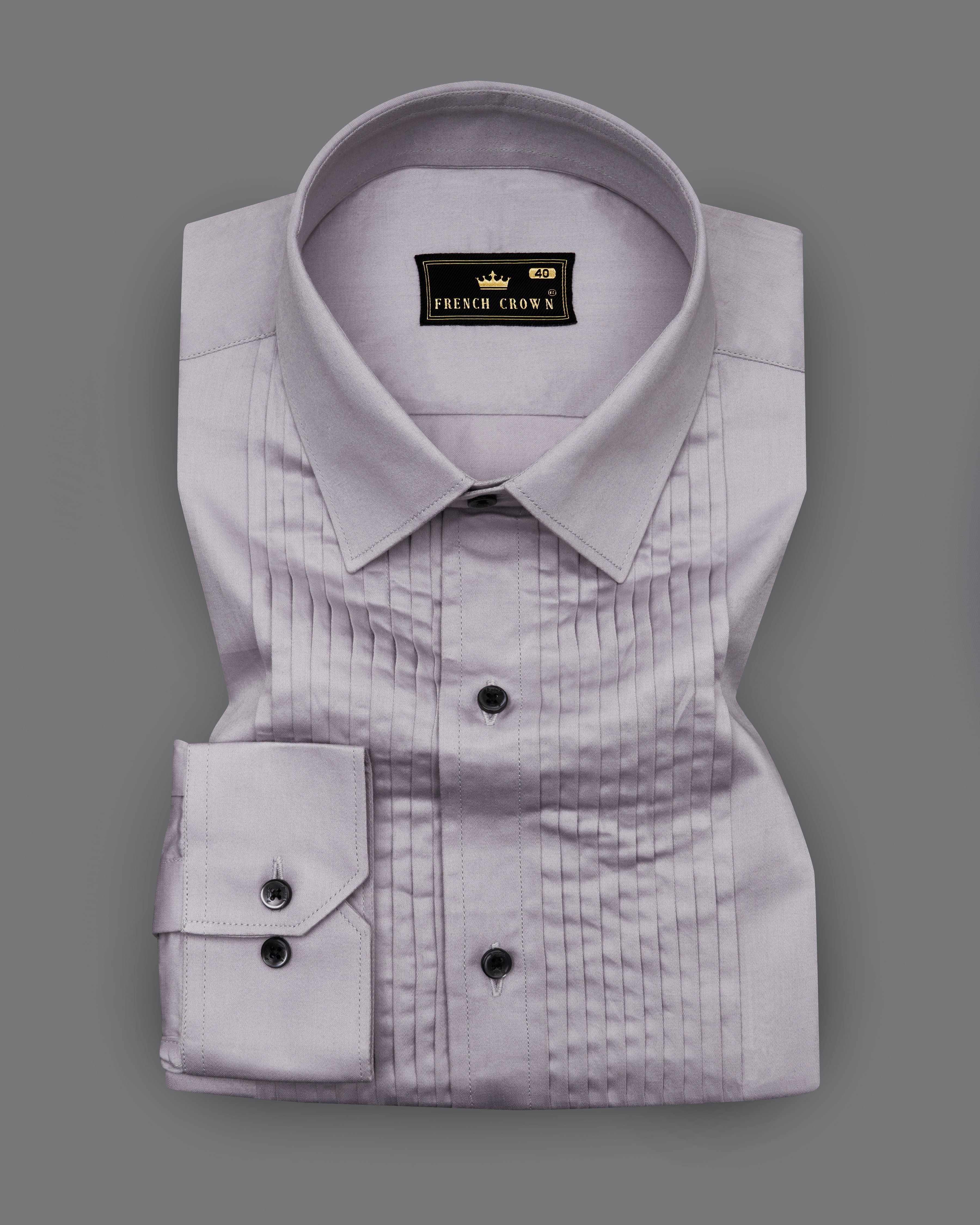 Pale Slate Lavender Snake Pleated Super Soft Premium Cotton Tuxedo Shirt  8818-BLK-TXD-38,8818-BLK-TXD-H-38,8818-BLK-TXD-39,8818-BLK-TXD-H-39,8818-BLK-TXD-40,8818-BLK-TXD-H-40,8818-BLK-TXD-42,8818-BLK-TXD-H-42,8818-BLK-TXD-44,8818-BLK-TXD-H-44,8818-BLK-TXD-46,8818-BLK-TXD-H-46,8818-BLK-TXD-48,8818-BLK-TXD-H-48,8818-BLK-TXD-50,8818-BLK-TXD-H-50,8818-BLK-TXD-52,8818-BLK-TXD-H-52