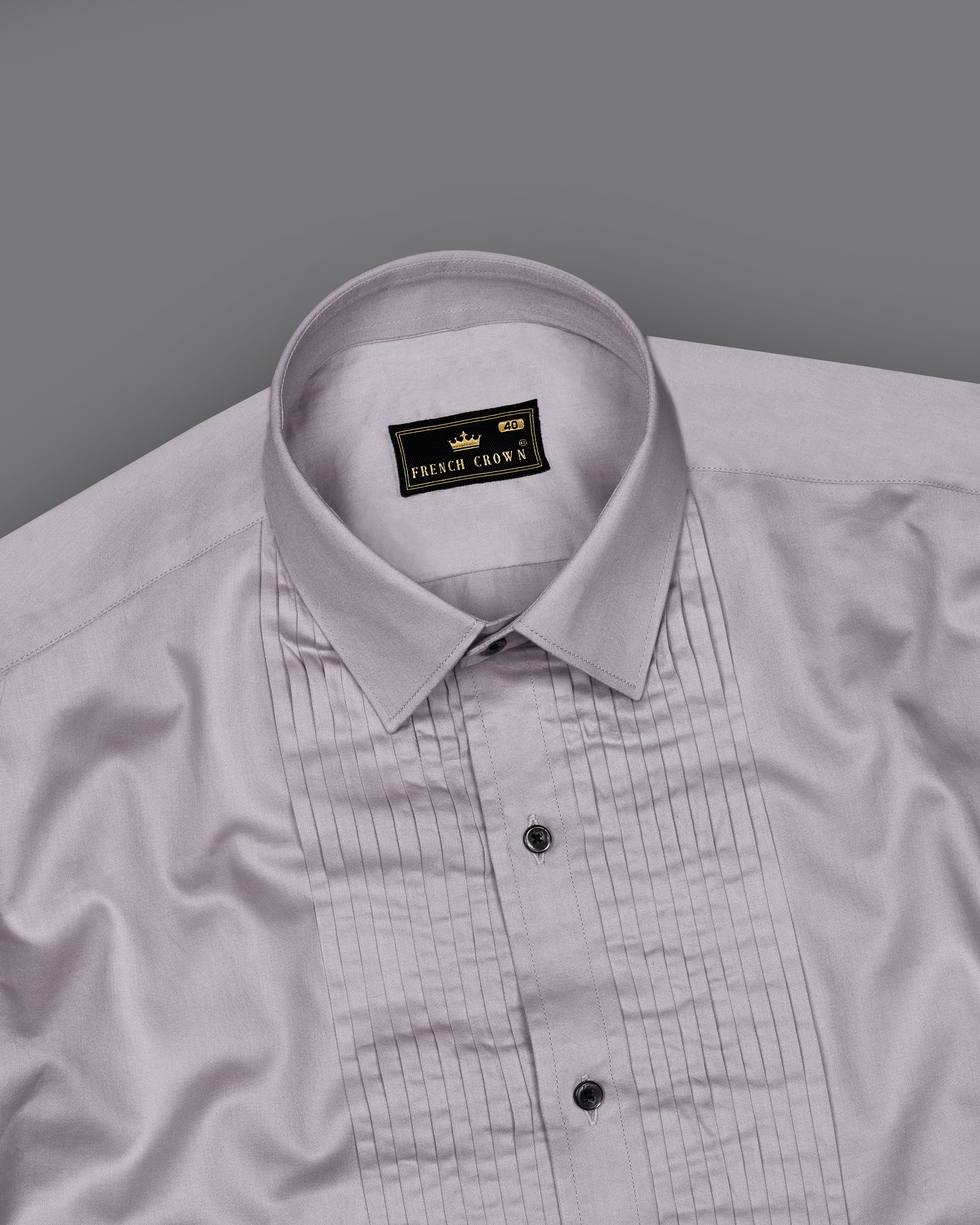 Pale Slate Lavender Snake Pleated Super Soft Premium Cotton Tuxedo Shirt  8818-BLK-TXD-38,8818-BLK-TXD-H-38,8818-BLK-TXD-39,8818-BLK-TXD-H-39,8818-BLK-TXD-40,8818-BLK-TXD-H-40,8818-BLK-TXD-42,8818-BLK-TXD-H-42,8818-BLK-TXD-44,8818-BLK-TXD-H-44,8818-BLK-TXD-46,8818-BLK-TXD-H-46,8818-BLK-TXD-48,8818-BLK-TXD-H-48,8818-BLK-TXD-50,8818-BLK-TXD-H-50,8818-BLK-TXD-52,8818-BLK-TXD-H-52