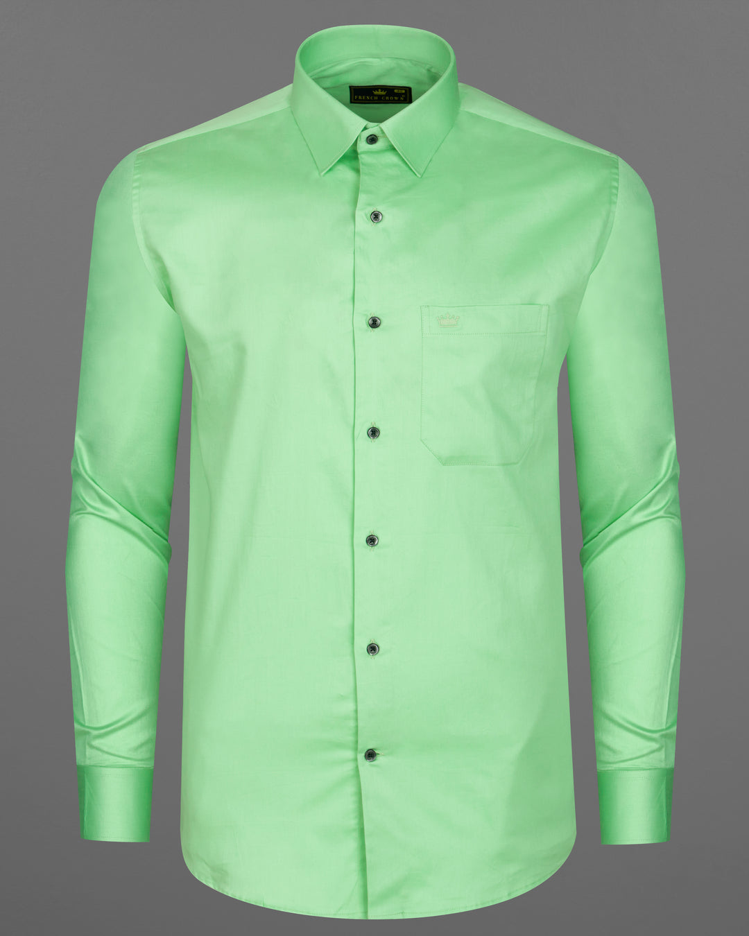 CELADON GREEN SUBTLE SHEEN SUPER SOFT PREMIUM COTTON SHIRT