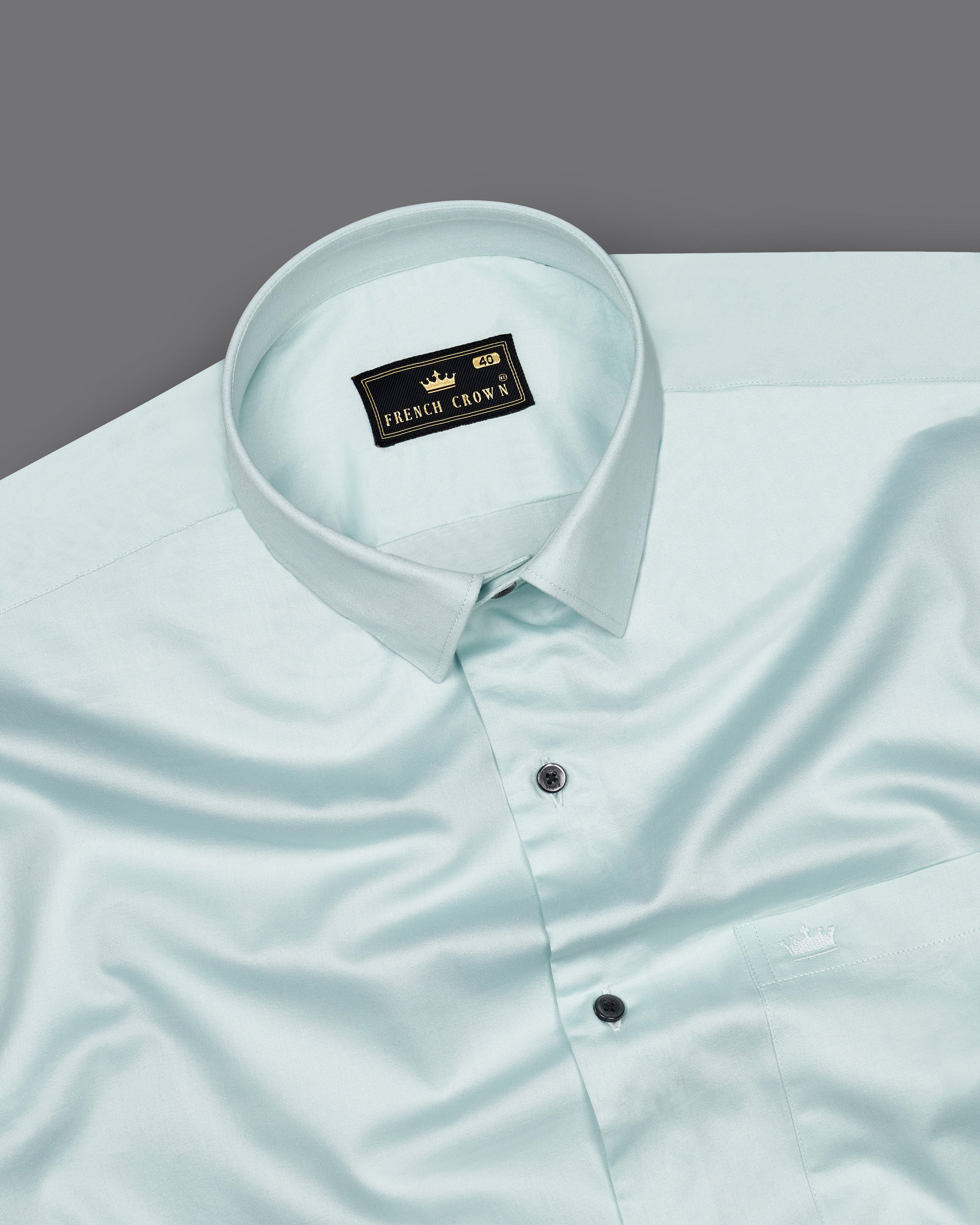 Mercury Aqua Light Green Super Soft Premium Cotton Shirt 8849-BLK-38, 8849-BLK-H-38,  8849-BLK-39,  8849-BLK-H-39,  8849-BLK-40,  8849-BLK-H-40,  8849-BLK-42,  8849-BLK-H-42,  8849-BLK-44,  8849-BLK-H-44,  8849-BLK-46,  8849-BLK-H-46,  8849-BLK-48,  8849-BLK-H-48,  8849-BLK-50,  8849-BLK-H-50,  8849-BLK-52,  8849-BLK-H-52