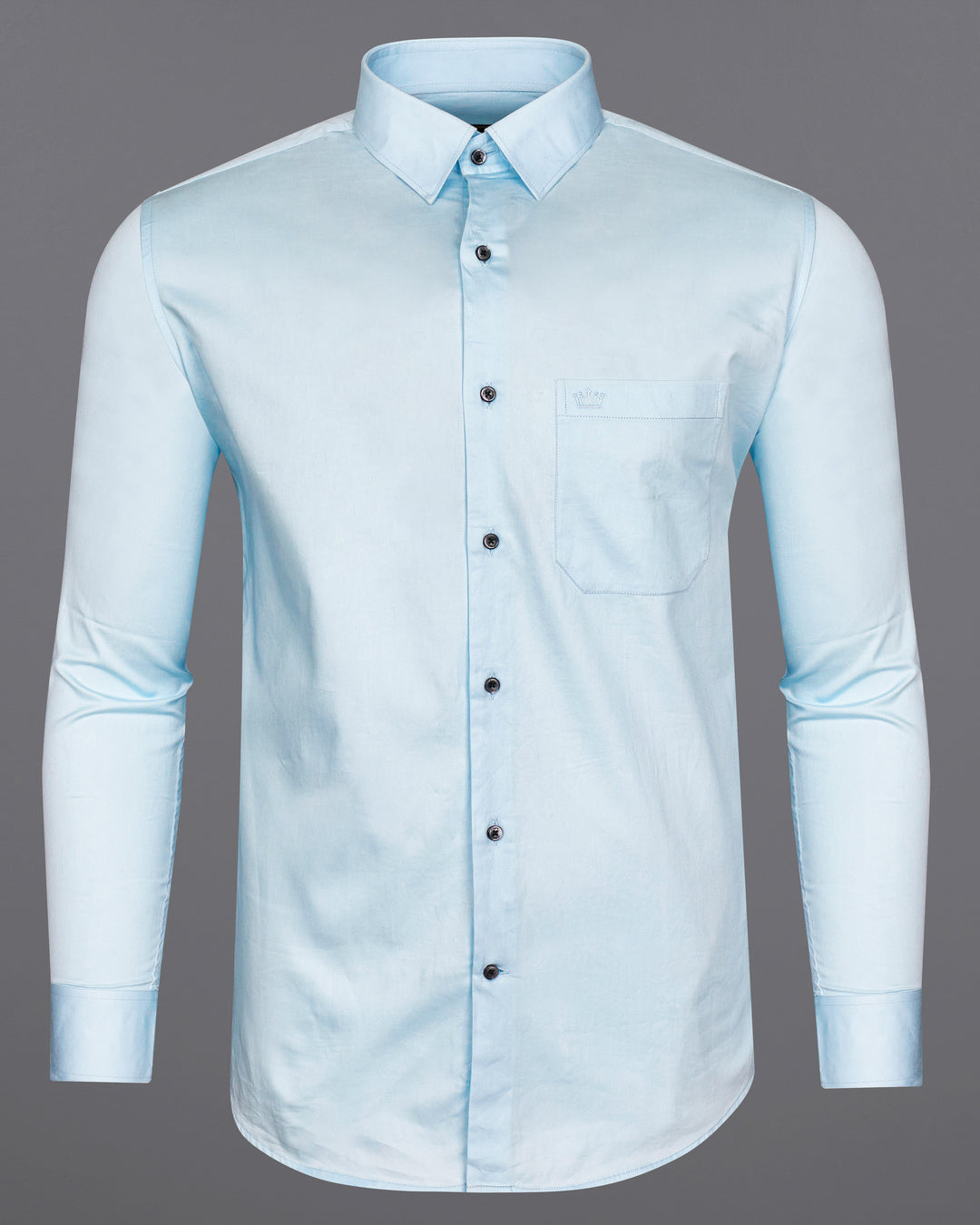BRIGHT WHITE LORD GANESHA EMBROIDERED PREMIUM COTTON DESIGNER SHIRT