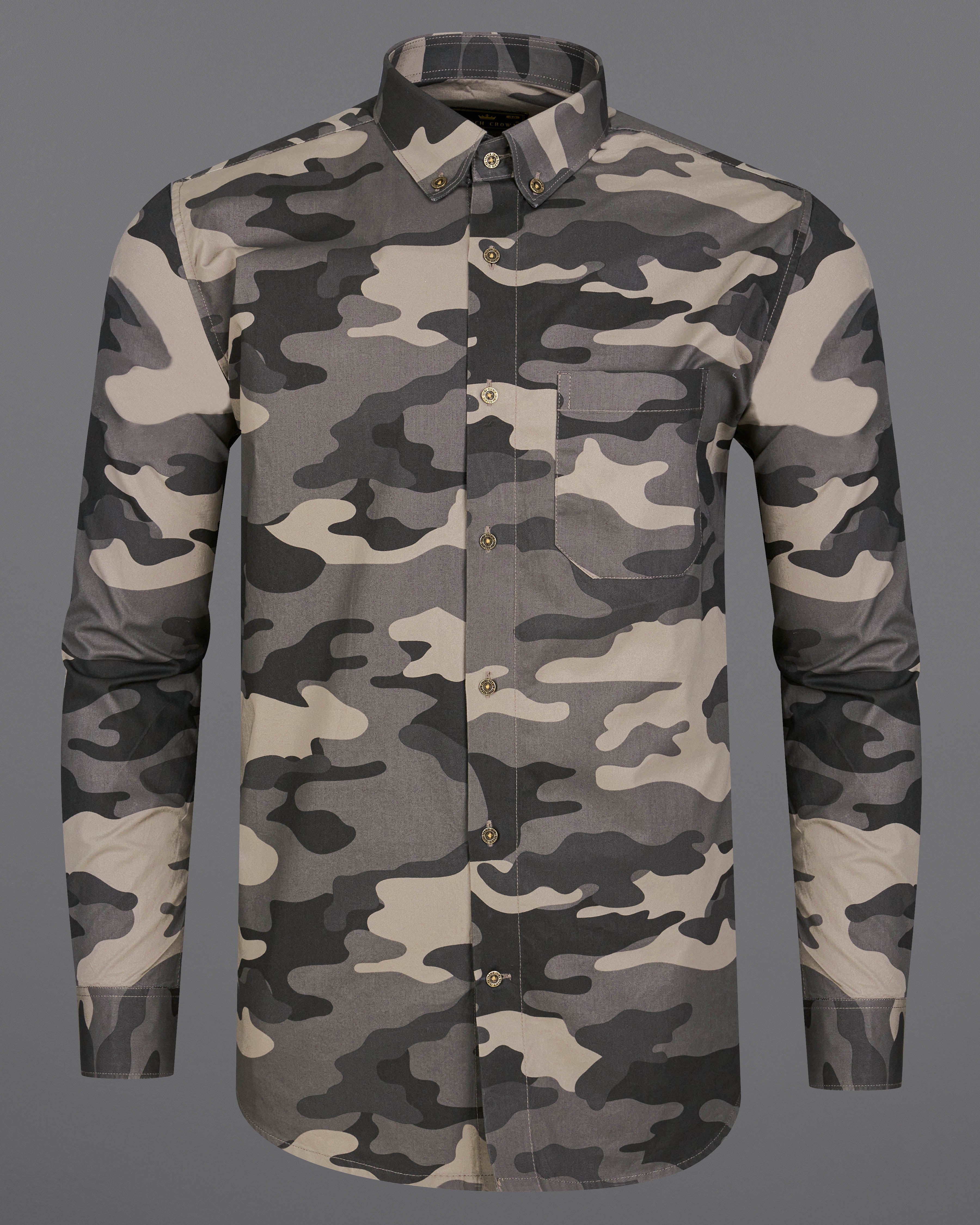 Dorado Brown with Thunder Black Camouflage Printed Royal Oxford Shirt 8897-BD-MB-38, 8897-BD-MB-H-38,  8897-BD-MB-39,  8897-BD-MB-H-39,  8897-BD-MB-40,  8897-BD-MB-H-40,  8897-BD-MB-42,  8897-BD-MB-H-42,  8897-BD-MB-44,  8897-BD-MB-H-44,  8897-BD-MB-46,  8897-BD-MB-H-46,  8897-BD-MB-48,  8897-BD-MB-H-48,  8897-BD-MB-50,  8897-BD-MB-H-50,  8897-BD-MB-52,  8897-BD-MB-H-52