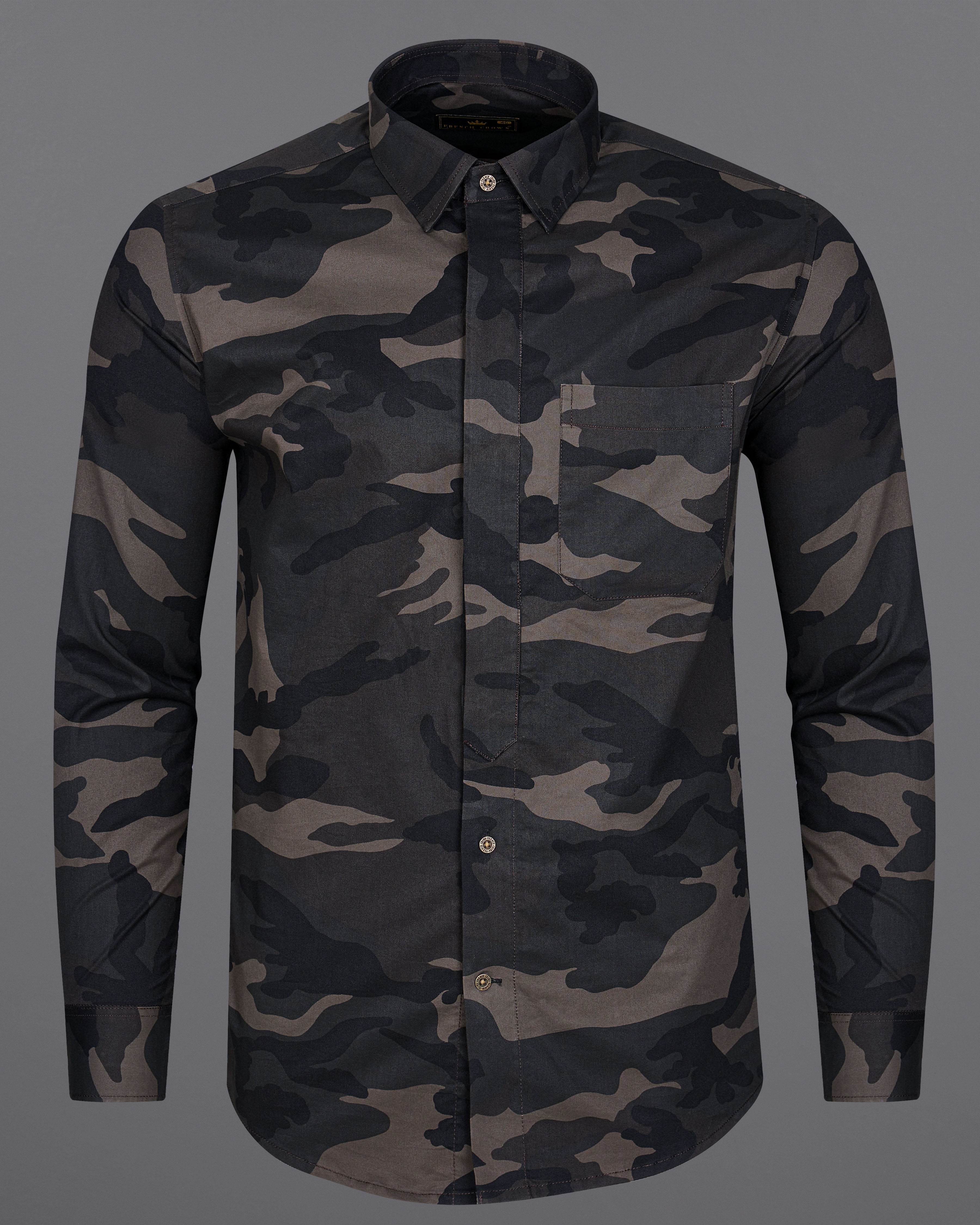 Birch Brown with Thunder Green Multi Coloured  Camouflage Military Printed Royal Oxford Designer Shirt 8906-MB-P314-38, 8906-MB-P314-H-38,  8906-MB-P314-39,  8906-MB-P314-H-39,  8906-MB-P314-40,  8906-MB-P314-H-40,  8906-MB-P314-42,  8906-MB-P314-H-42,  8906-MB-P314-44,  8906-MB-P314-H-44,  8906-MB-P314-46,  8906-MB-P314-H-46,  8906-MB-P314-48,  8906-MB-P314-H-48,  8906-MB-P314-50,  8906-MB-P314-H-50,  8906-MB-P314-52,  8906-MB-P314-H-52