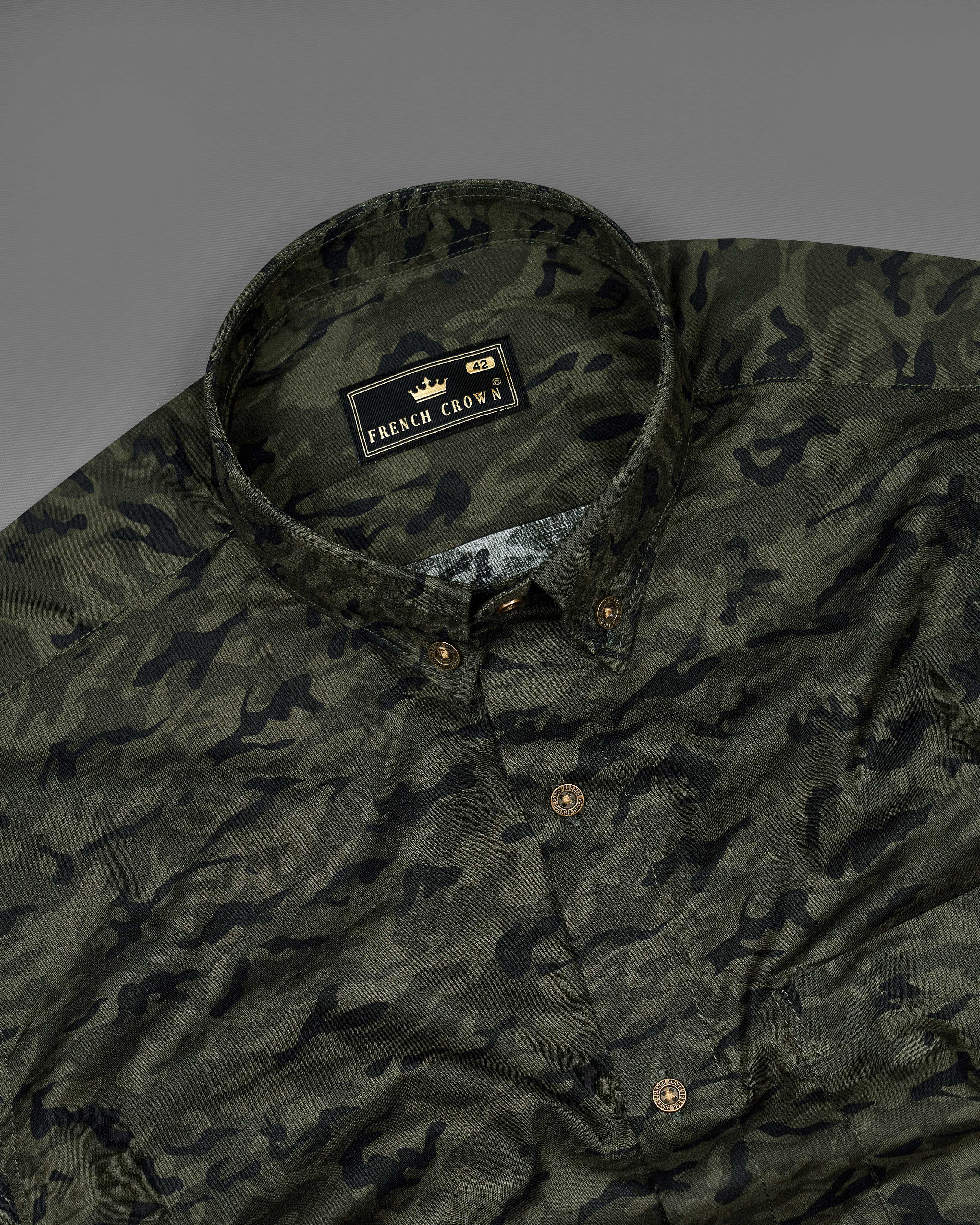Eternity Green with Mirage Gray Camouflage Printed Premium Cotton Shirt 8916-BD-MB-38, 8916-BD-MB-H-38,  8916-BD-MB-39,  8916-BD-MB-H-39,  8916-BD-MB-40,  8916-BD-MB-H-40,  8916-BD-MB-42,  8916-BD-MB-H-42,  8916-BD-MB-44,  8916-BD-MB-H-44,  8916-BD-MB-46,  8916-BD-MB-H-46,  8916-BD-MB-48,  8916-BD-MB-H-48,  8916-BD-MB-50,  8916-BD-MB-H-50,  8916-BD-MB-52,  8916-BD-MB-H-52