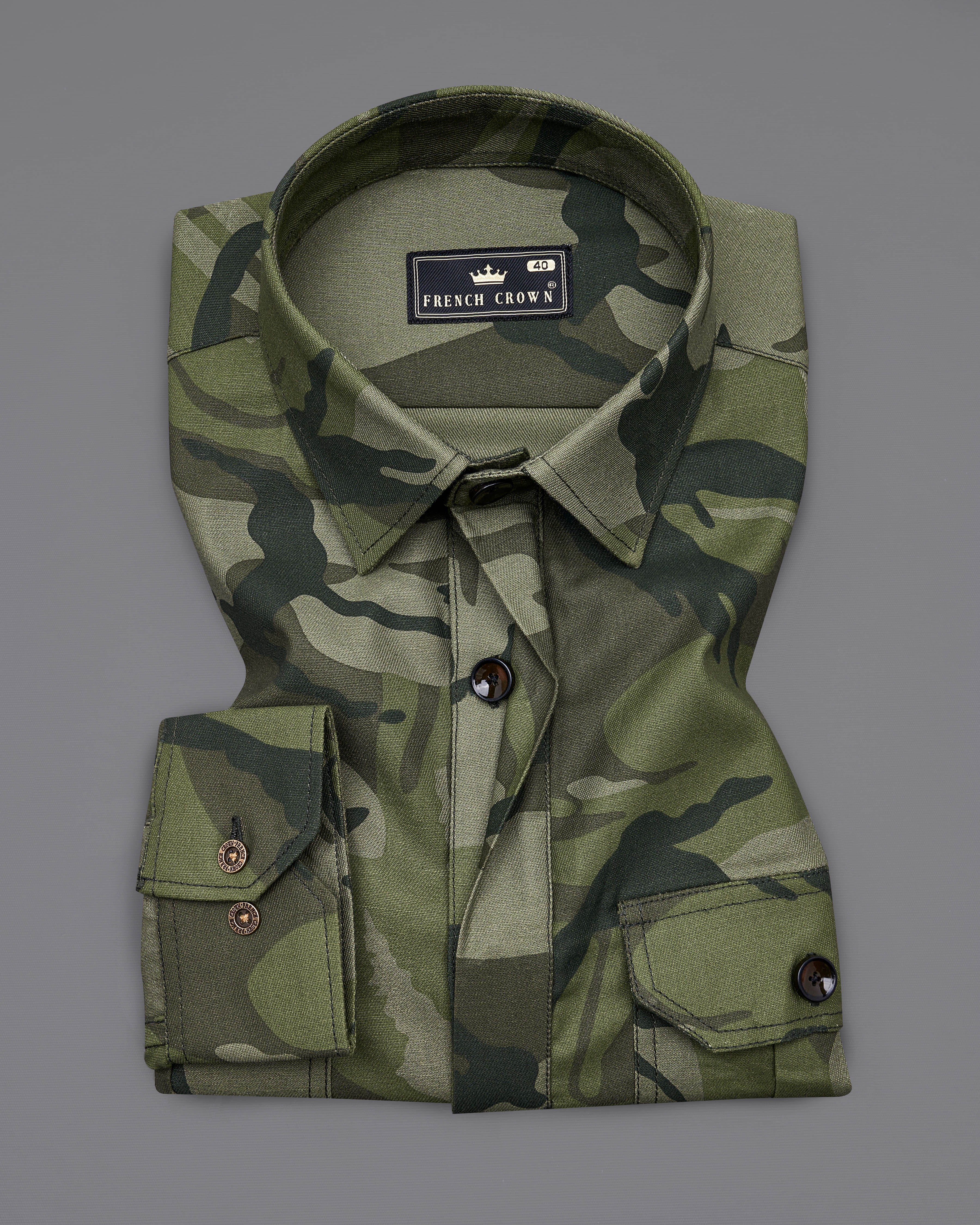 Finch Green with Taupe Brown Camouflage Printed Royal Oxford Designer OverShirt 8931-BLK-P329-38, 8931-BLK-P329-H-38,  8931-BLK-P329-39,  8931-BLK-P329-H-39,  8931-BLK-P329-40,  8931-BLK-P329-H-40,  8931-BLK-P329-42,  8931-BLK-P329-H-42,  8931-BLK-P329-44,  8931-BLK-P329-H-44,  8931-BLK-P329-46,  8931-BLK-P329-H-46,  8931-BLK-P329-48,  8931-BLK-P329-H-48,  8931-BLK-P329-50,  8931-BLK-P329-H-50,  8931-BLK-P329-52,  8931-BLK-P329-H-52