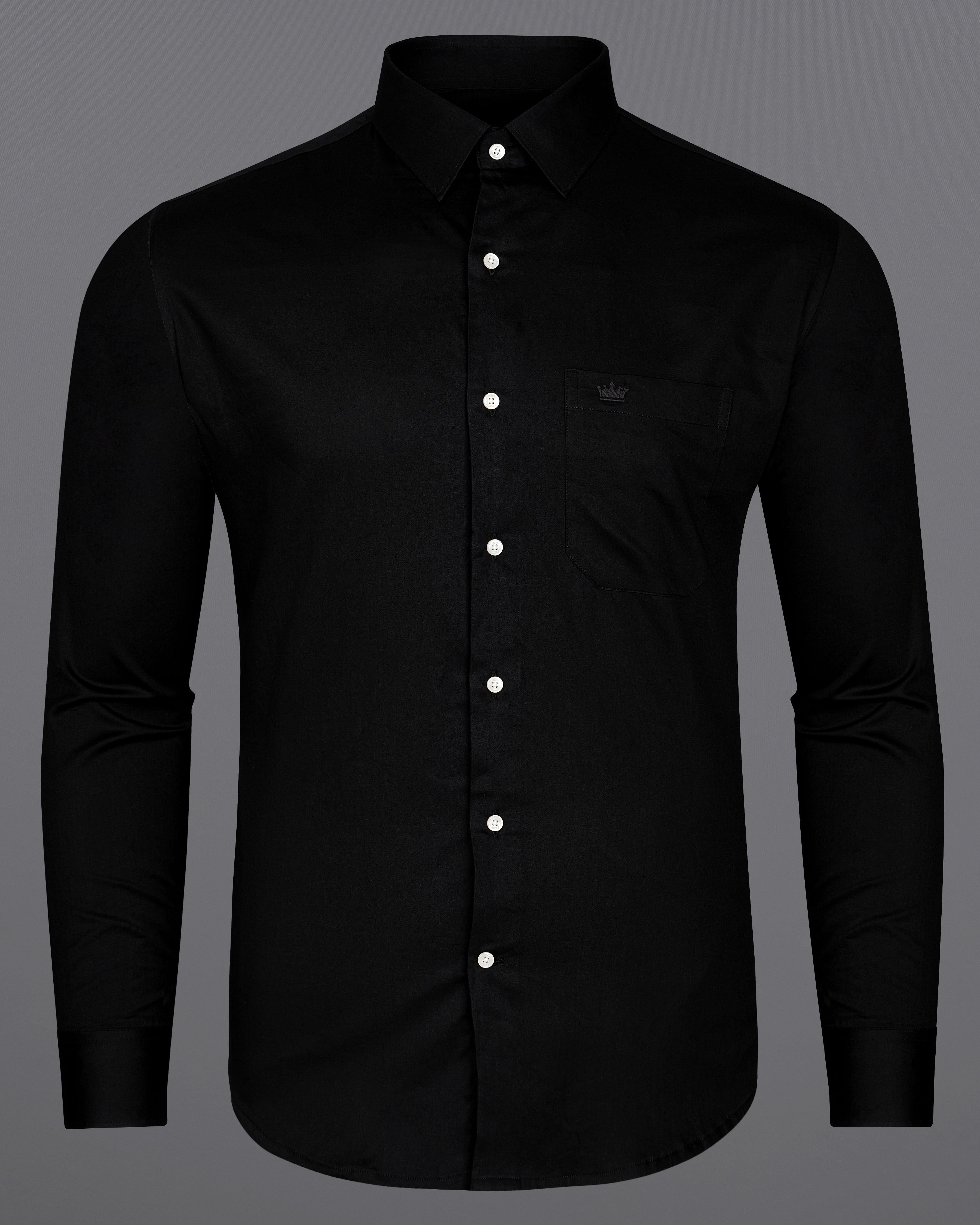 Jade Black Spider with Web Embroidered at the Back Super Soft Premium Cotton Shirt 8939-E016-38, 8939-E016-H-38, 8939-E016-39, 8939-E016-H-39, 8939-E016-40, 8939-E016-H-40, 8939-E016-42, 8939-E016-H-42, 8939-E016-44, 8939-E016-H-44, 8939-E016-46, 8939-E016-H-46, 8939-E016-48, 8939-E016-H-48, 8939-E016-50, 8939-E016-H-50, 8939-E016-52, 8939-E016-H-52