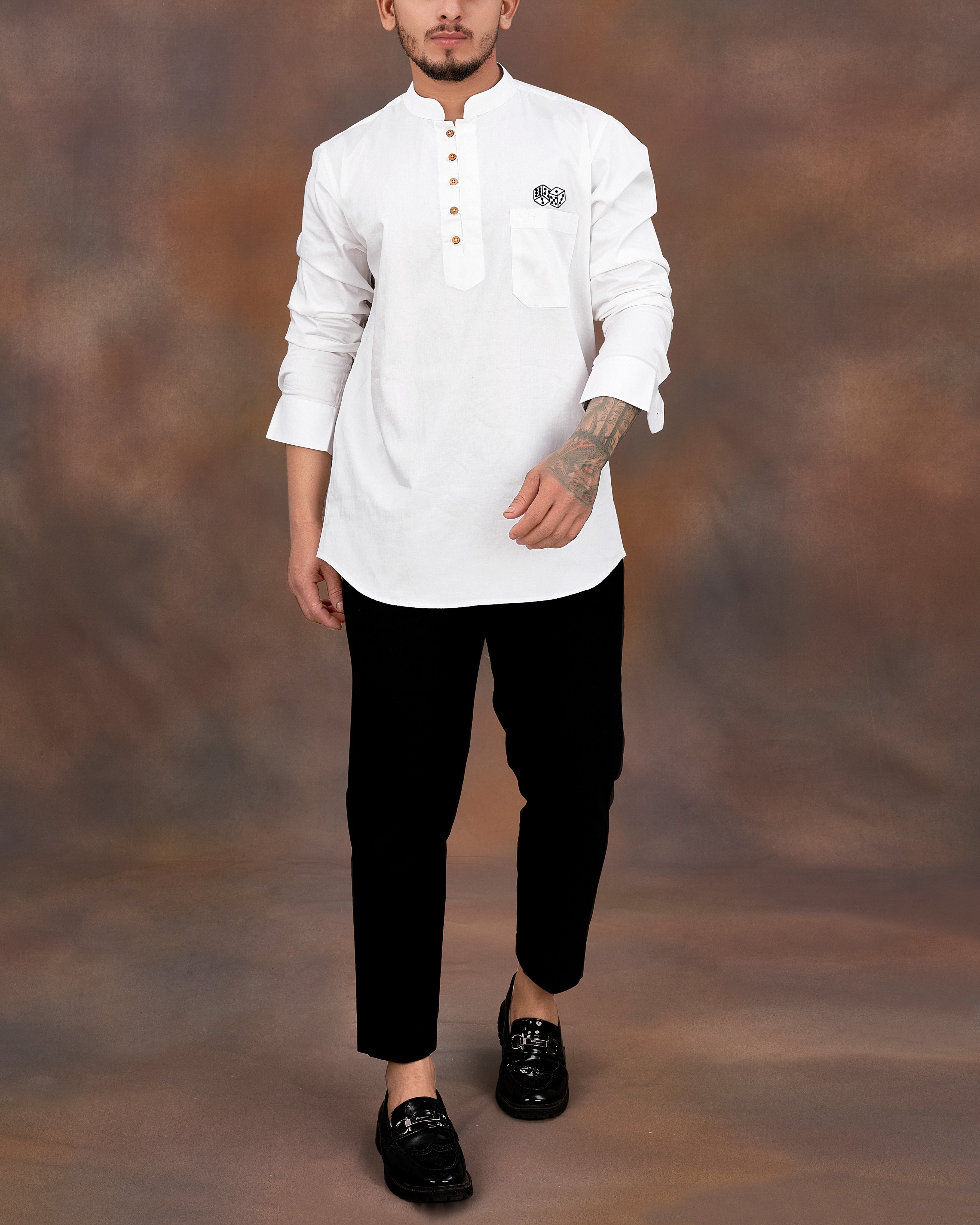Bright White Subtle Sheen Dice Embroidered Super Soft Premium Cotton Kurta Shirt 2670-KS-E030-38,2670-KS-E030-H-38,2670-KS-E030-39,2670-KS-E030-H-39,2670-KS-E030-40,2670-KS-E030-H-40,2670-KS-E030-42,2670-KS-E030-H-42,2670-KS-E030-44,2670-KS-E030-H-44,2670-KS-E030-46,2670-KS-E030-H-46,2670-KS-E030-48,2670-KS-E030-H-48,2670-KS-E030-50,2670-KS-E030-H-50,2670-KS-E030-52,2670-KS-E030-H-52