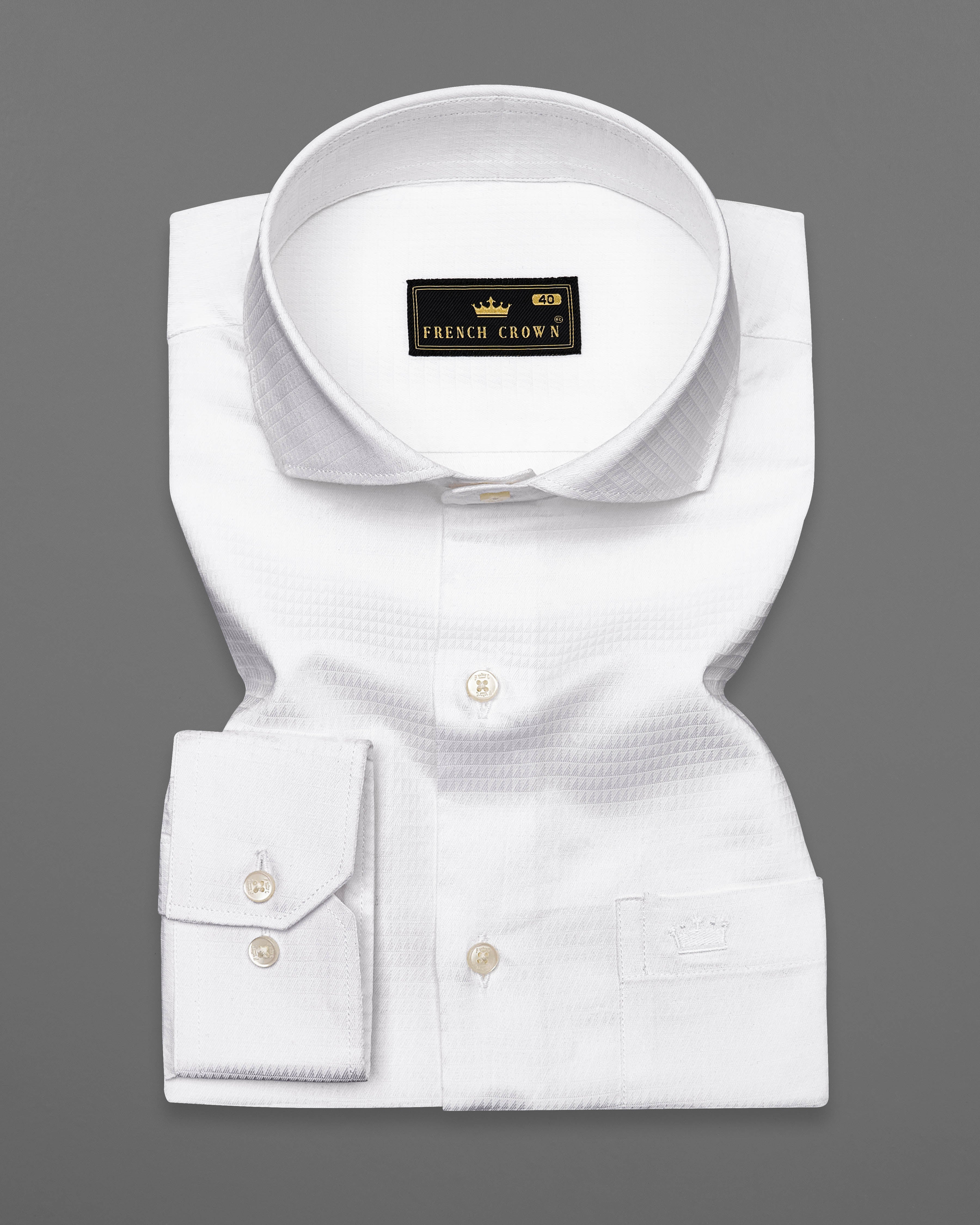 Bright White Dobby Textured Premium Giza Cotton Shirt 8960-CA-38, 8960-CA-H-38, 8960-CA-39, 8960-CA-H-39, 8960-CA-40, 8960-CA-H-40, 8960-CA-42, 8960-CA-H-42, 8960-CA-44, 8960-CA-H-44, 8960-CA-46, 8960-CA-H-46, 8960-CA-48, 8960-CA-H-48, 8960-CA-50, 8960-CA-H-50, 8960-CA-52, 8960-CA-H-52