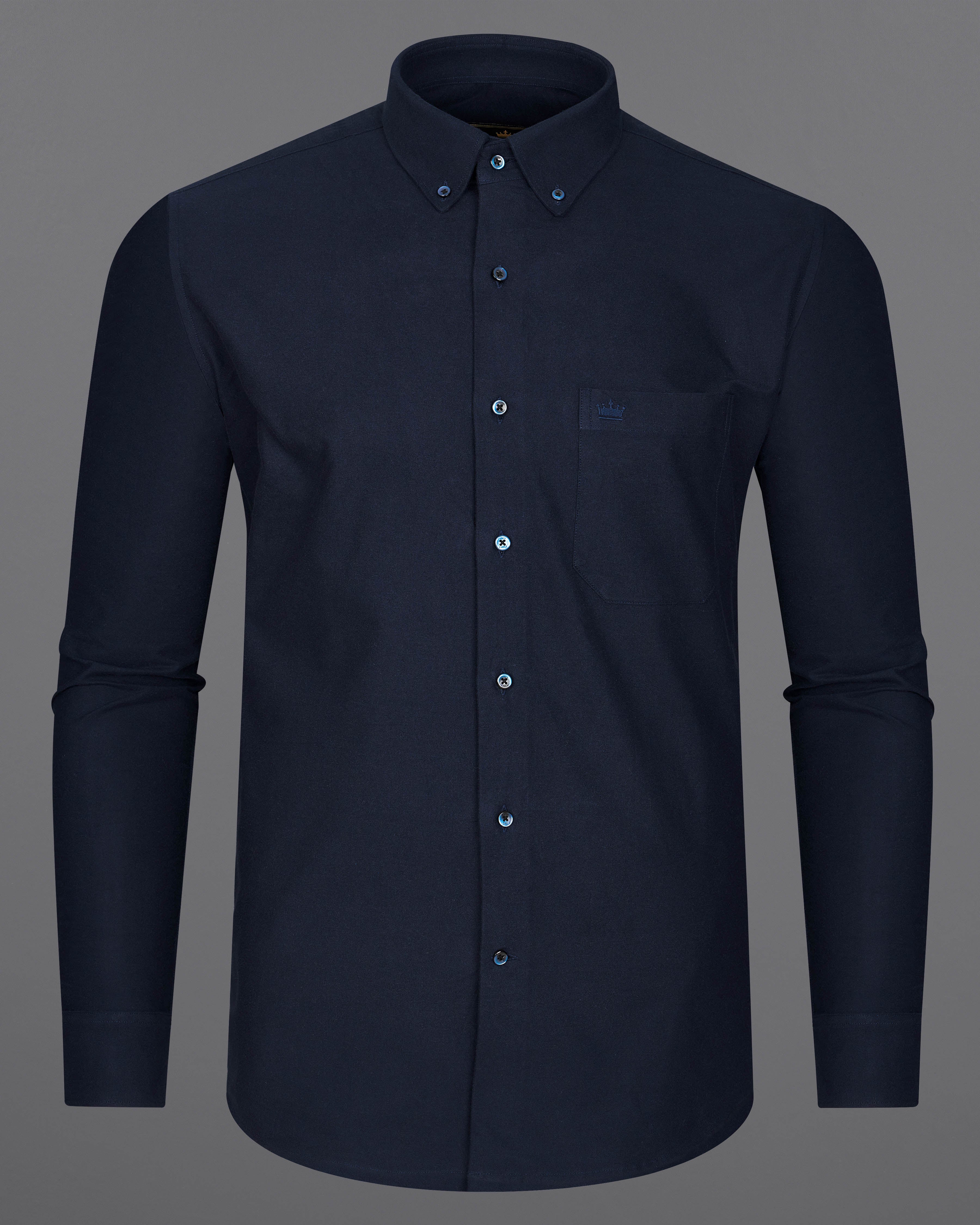 Cinder Navy Blue Royal Oxford Shirt